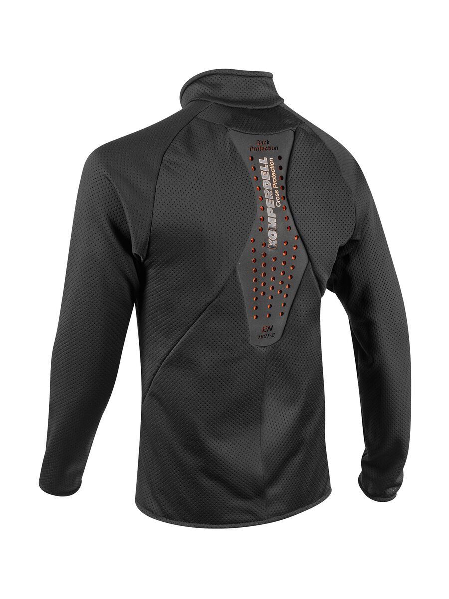 Komperdell Full Zip Sweater Men, schwarz/orange - Bild 2