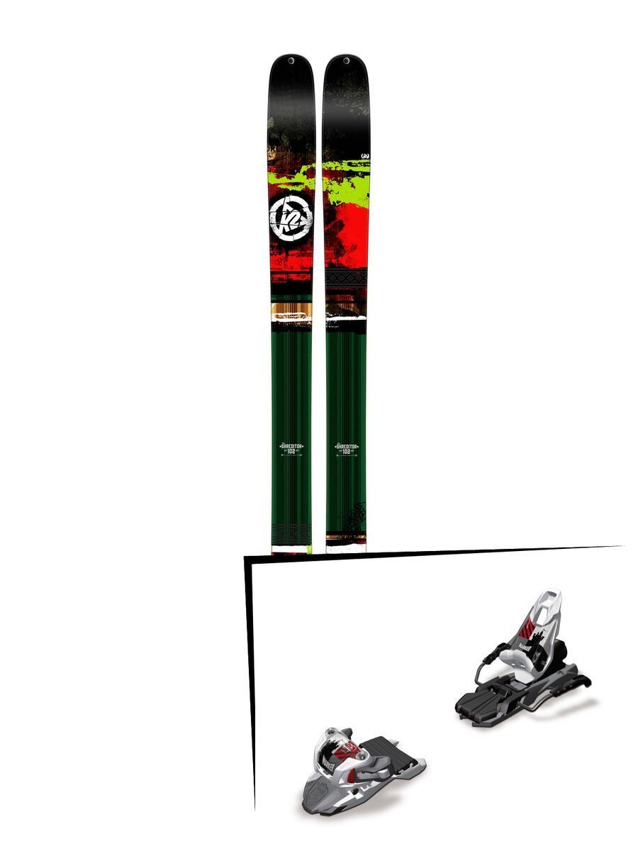 K2 SKI Set: Shreditor 102 2015 + Marker Free Ten - Bild 1