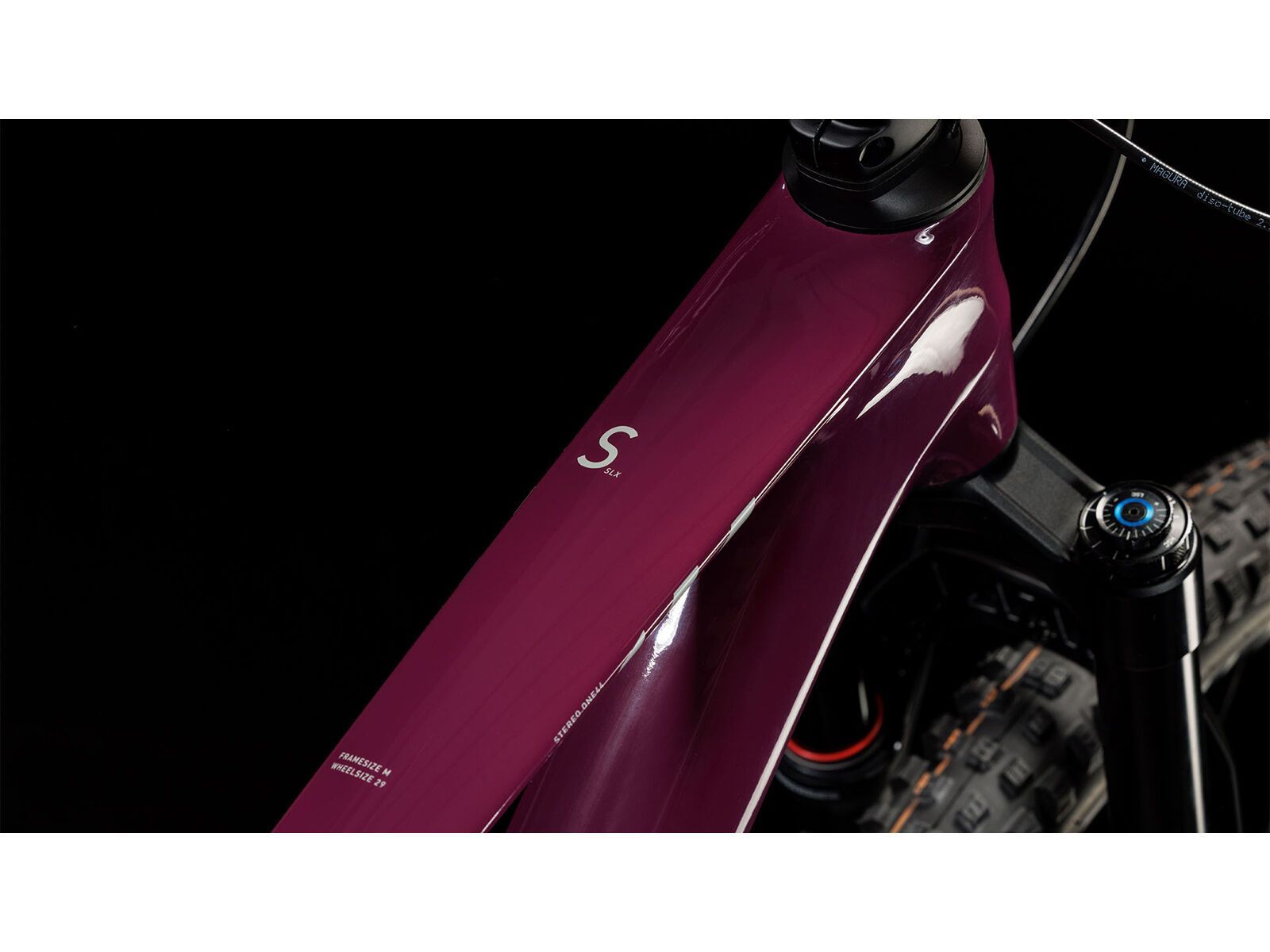 Cube Stereo One44 C:68X SLX, wine´n´grey - Bild 2