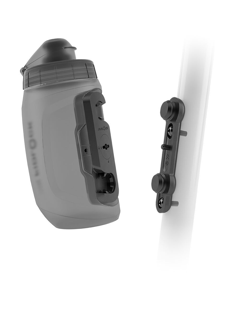 Fidlock Twist Bottle 450 + Bike Base, transparent black - Bild 1
