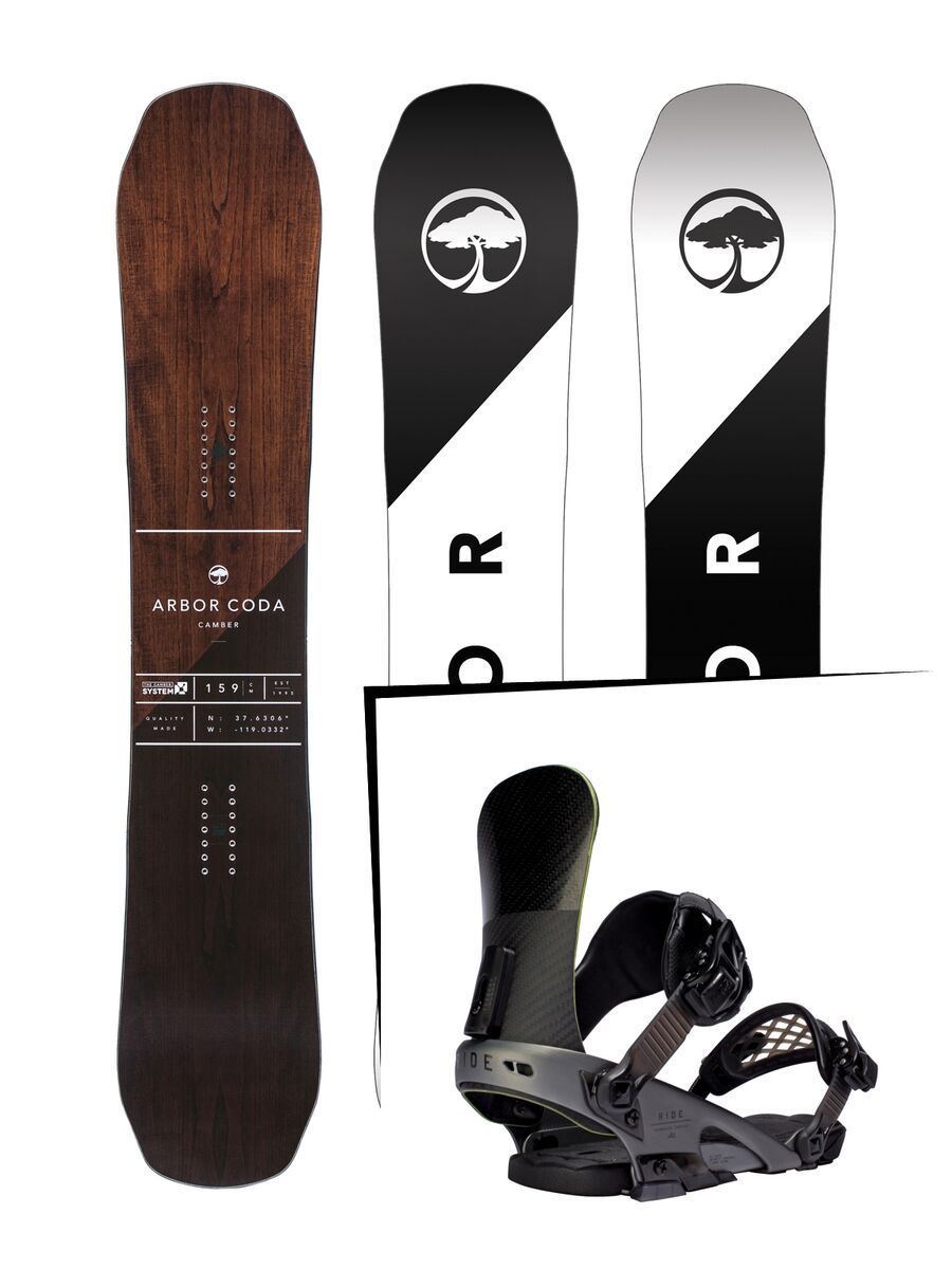 Set: Arbor Coda Camber 2017 + Ride EL Hefe (1487140S) - Bild 1