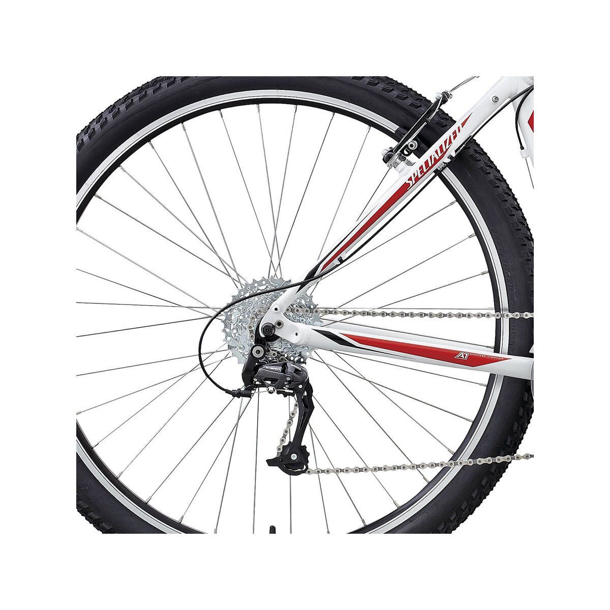 Specialized Hardrock Sport 29, White/Red/Black - Bild 4