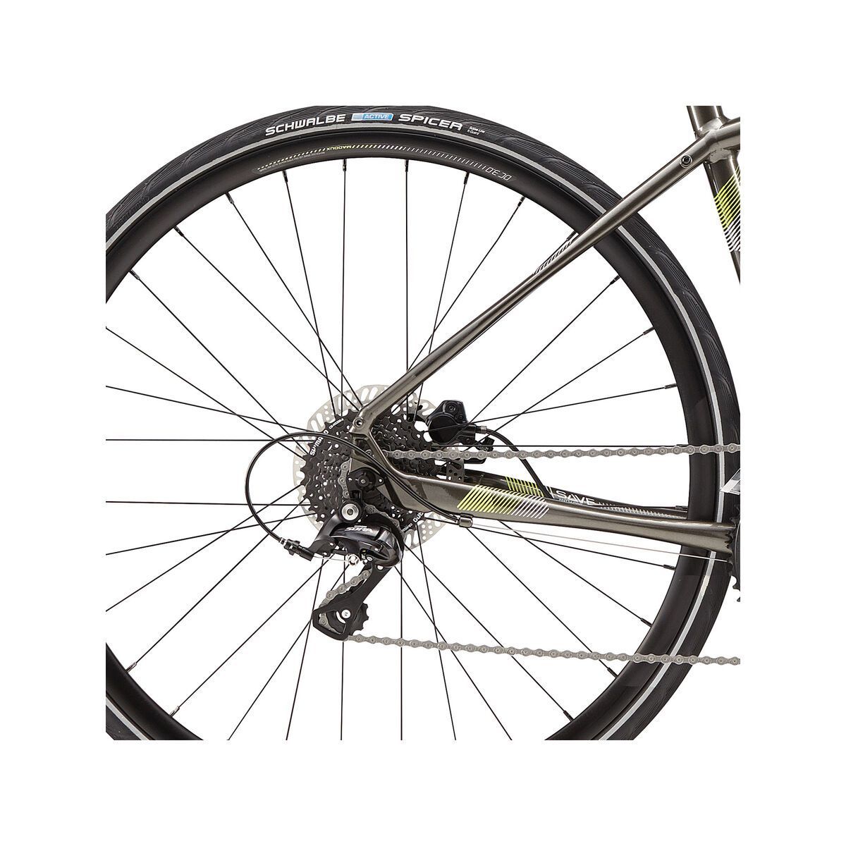 Cannondale Quick 3 Disc, antracite w/ volt and cashmere, reflective detail, gloss - ANT - Bild 4