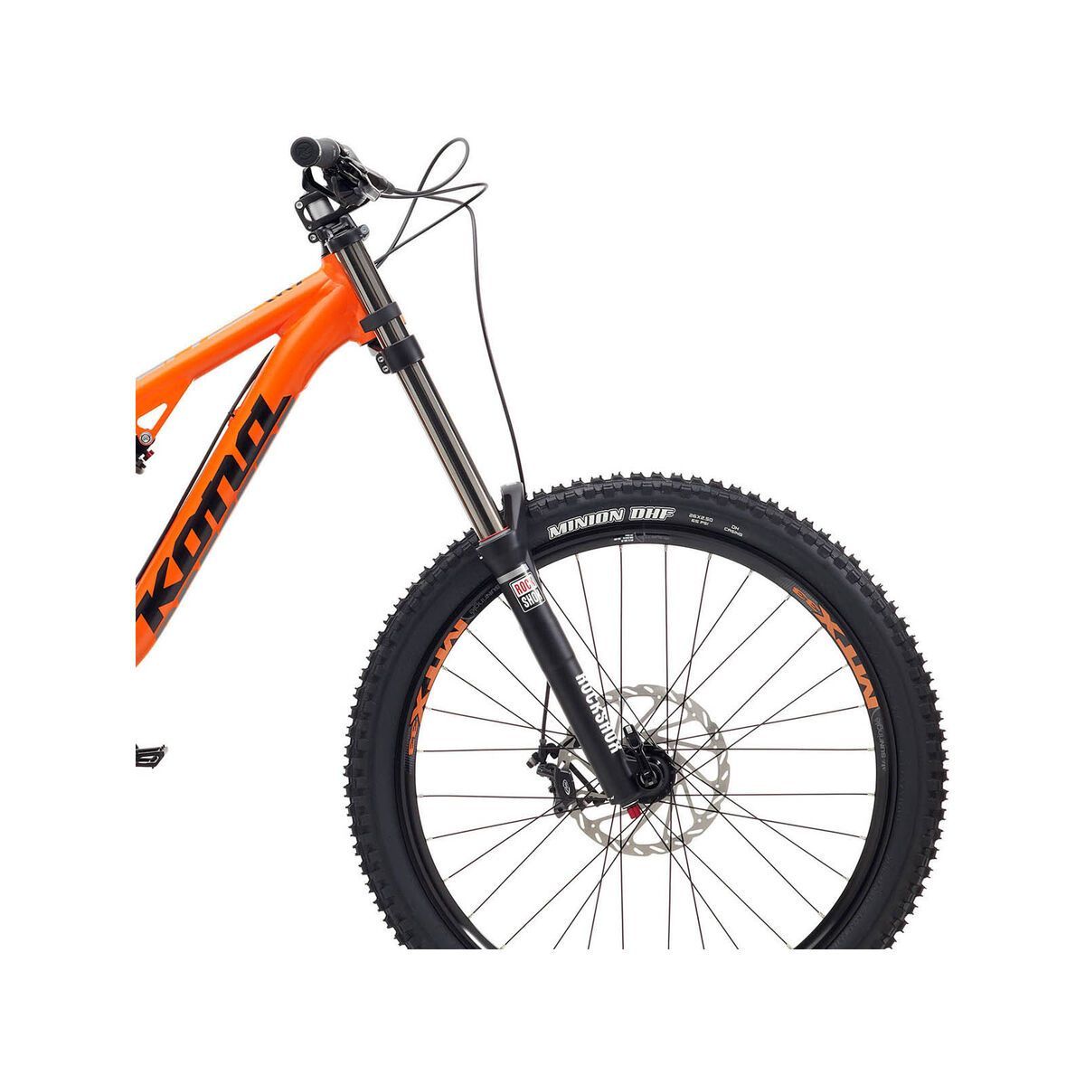 Kona Precept 200, Matt Orange Black w/Silver and White BIKER