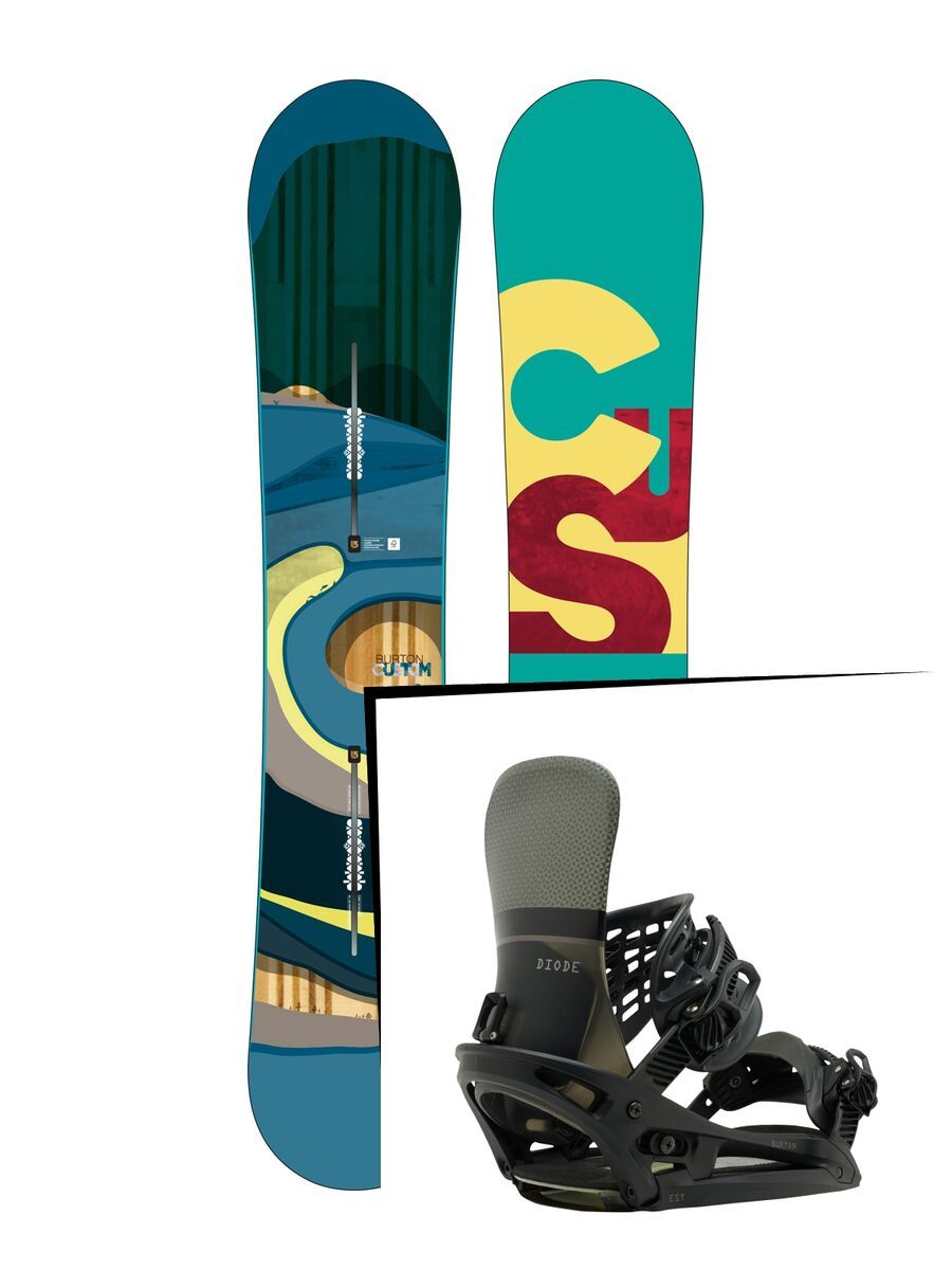 Burton Set: Custom Wide 2016 + Burton Diode EST - Bild 1