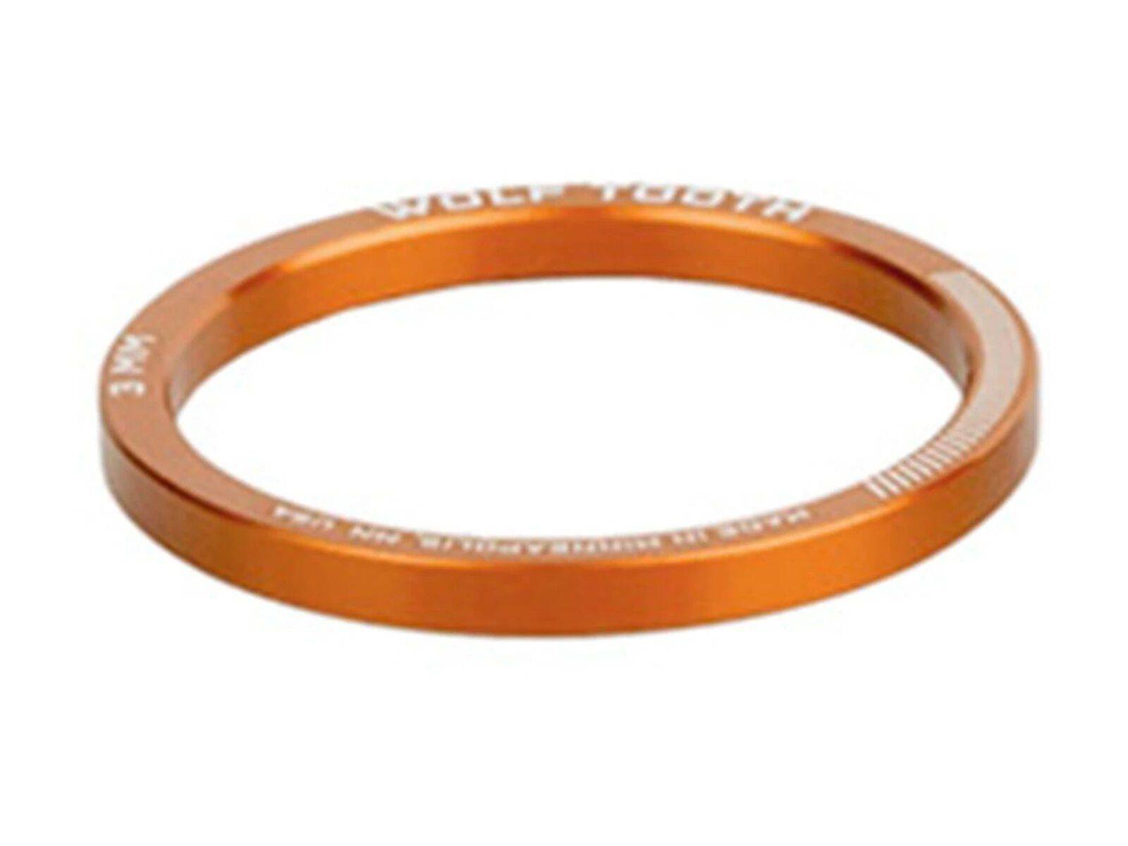 Wolf Tooth Precision Headset Spacers - 3 mm, orange - Bild 1