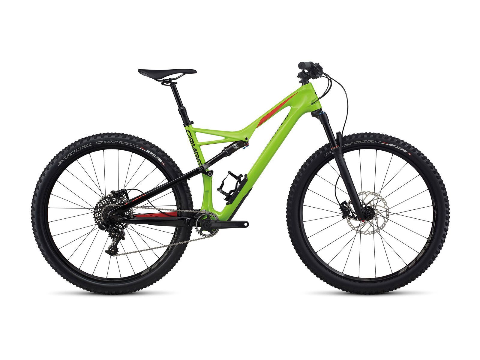 Specialized Camber FSR Comp Carbon 29, gloss monster green/nordic red - Bild 1
