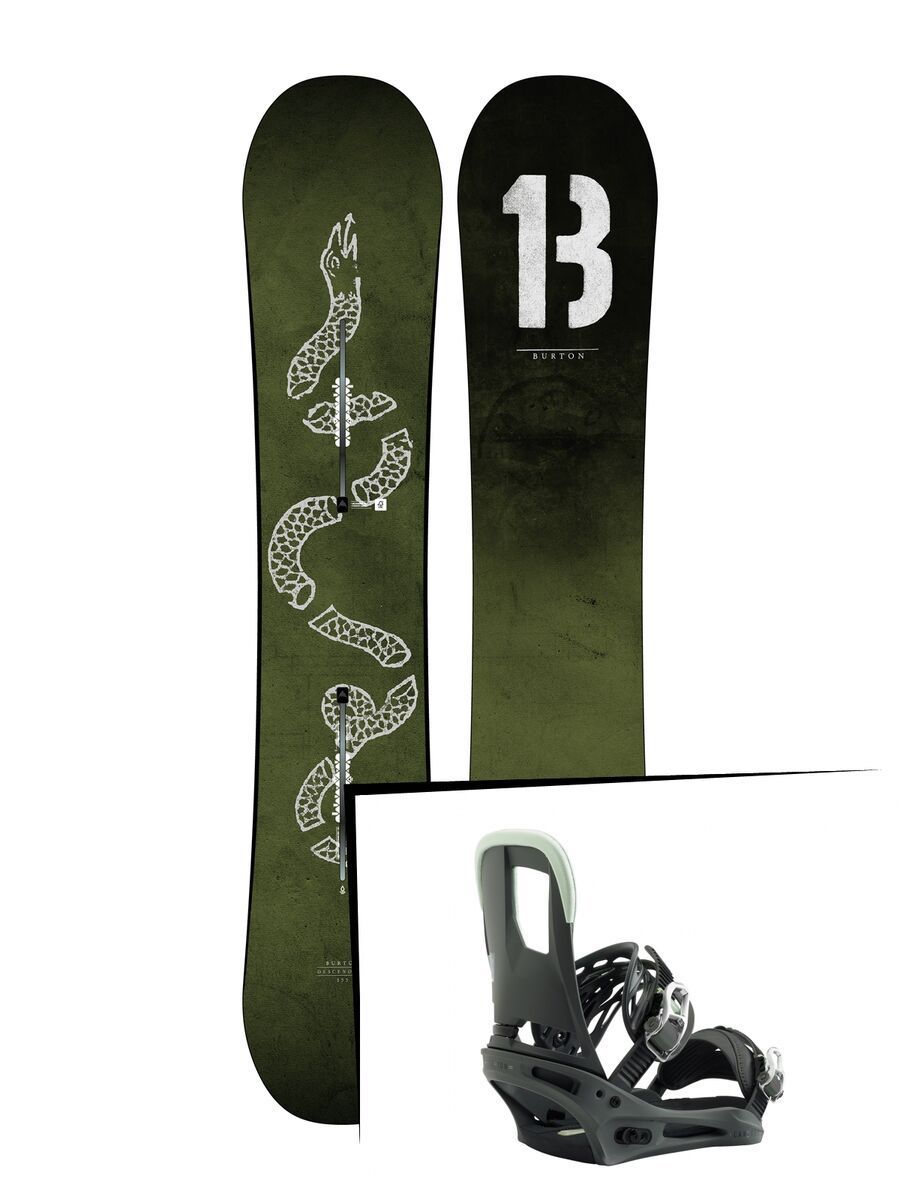 Set: Burton Descendant 2019 + Burton Cartel salty shark - Bild 1