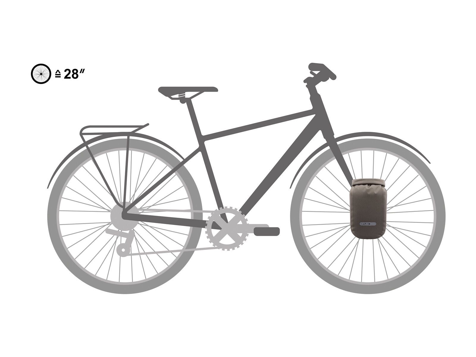 ORTLIEB Fork-Pack 4,1 L, dark sand - Bild 7