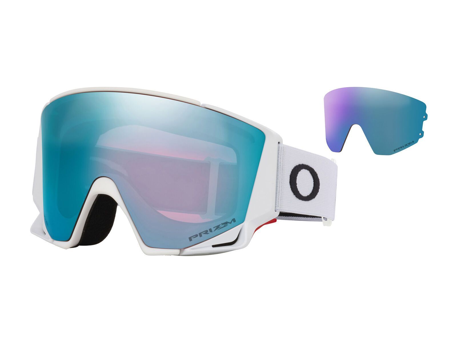 Oakley Flow Scape M, Prizm Snow Sapphire Iridium & Iced / matte white - Bild 1