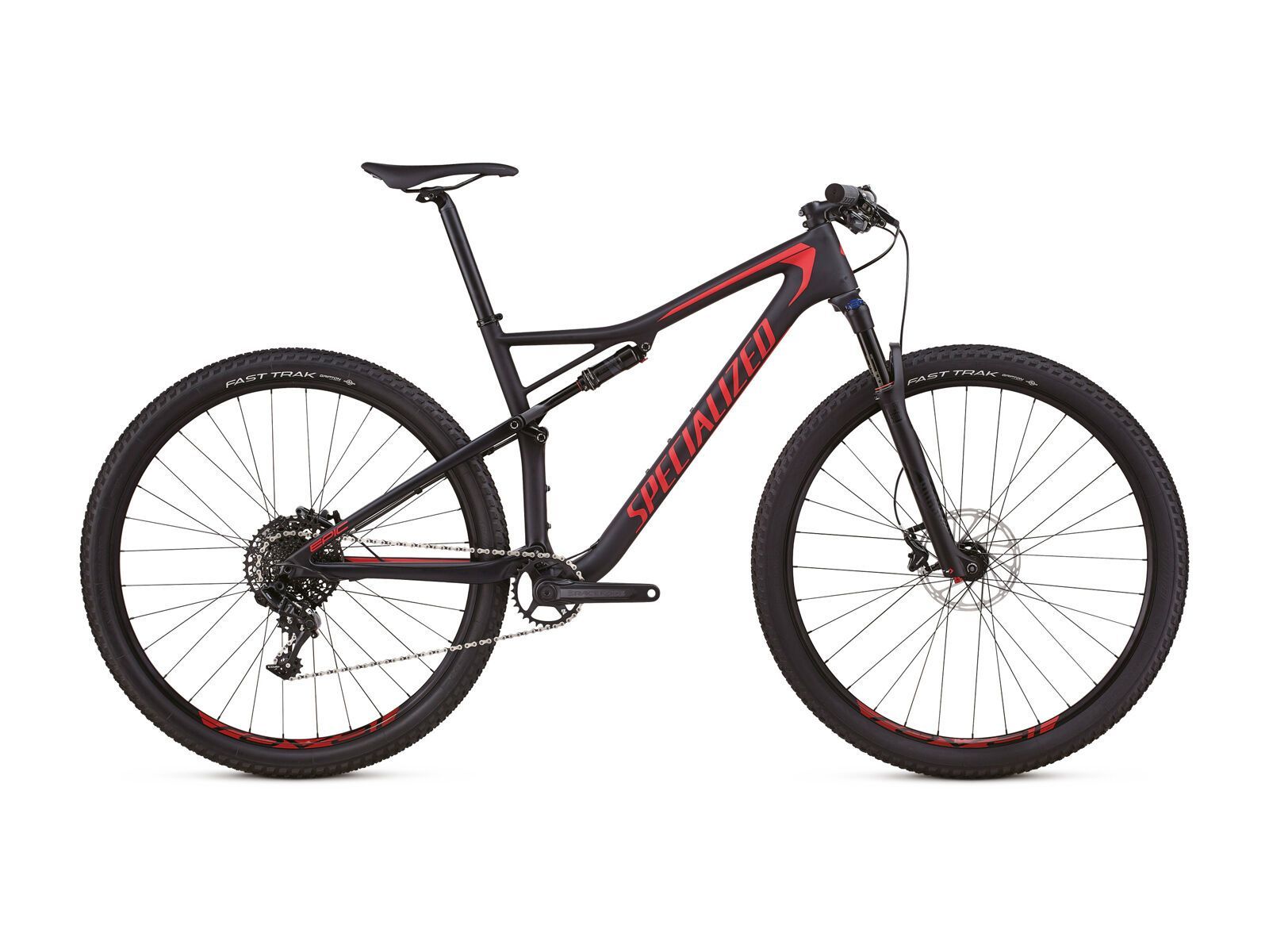 Specialized Epic Comp Carbon, satin black/flo red - Bild 1