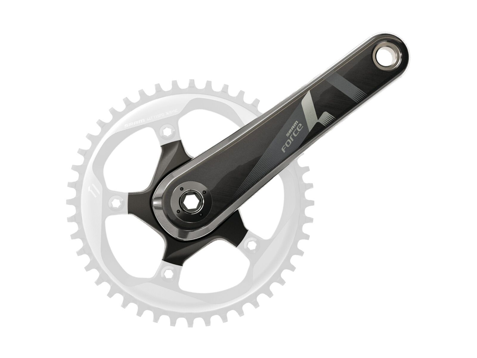 SRAM Force CX1 Kurbelgarnitur GXP, carbon - Bild 1