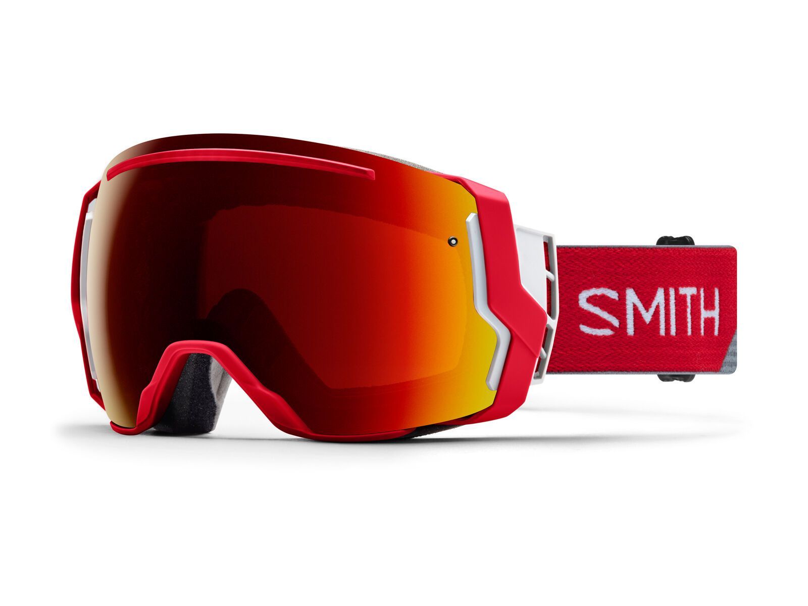 Smith I/O 7 inkl. Wechselscheibe, fire split/Lens: sun red mirror chromapop/storm rose flash - Bild 1