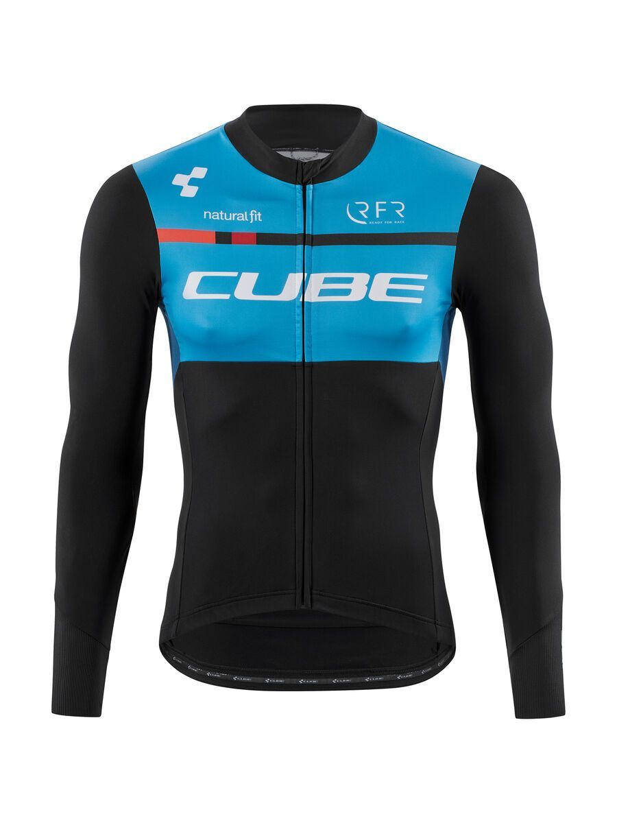 Cube Teamline Trikot langarm, black´n´blue´n´white - Bild 1