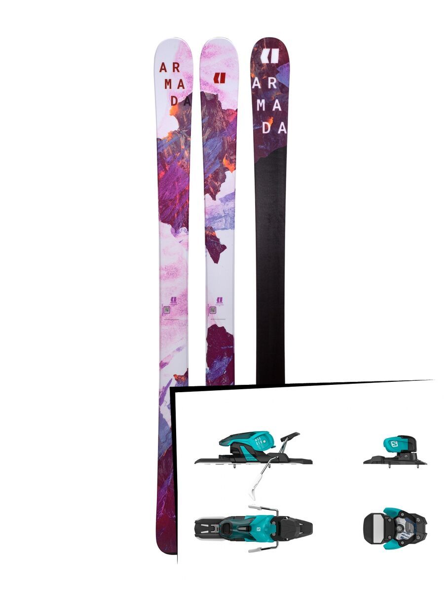 Set: Armada Victa 93 2019 + Salomon Warden 11 turquoise/black - Bild 1