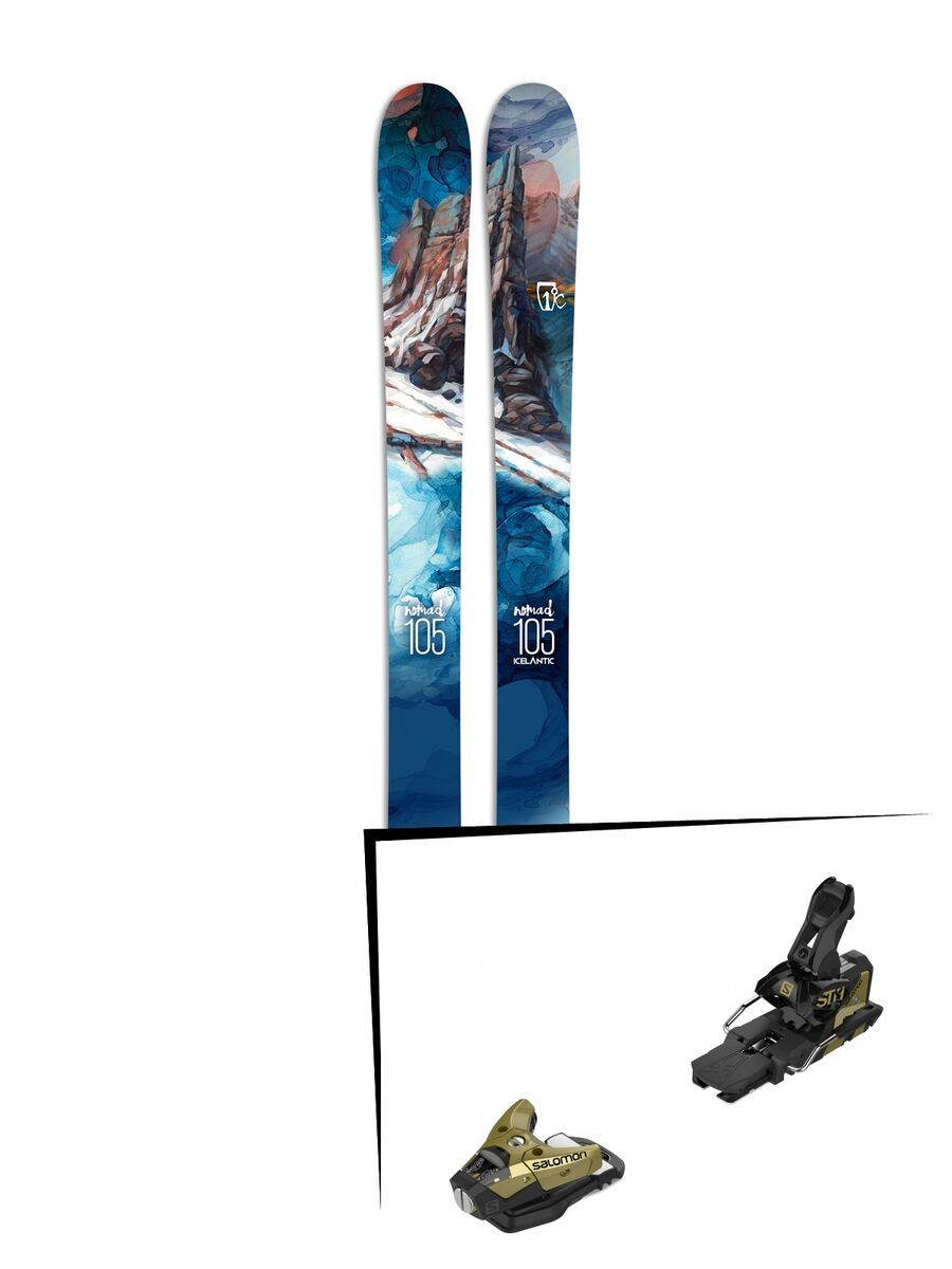 Set: Icelantic Nomad 105 2017 + Salomon STH2 WTR 16 (2212361) - Bild 1