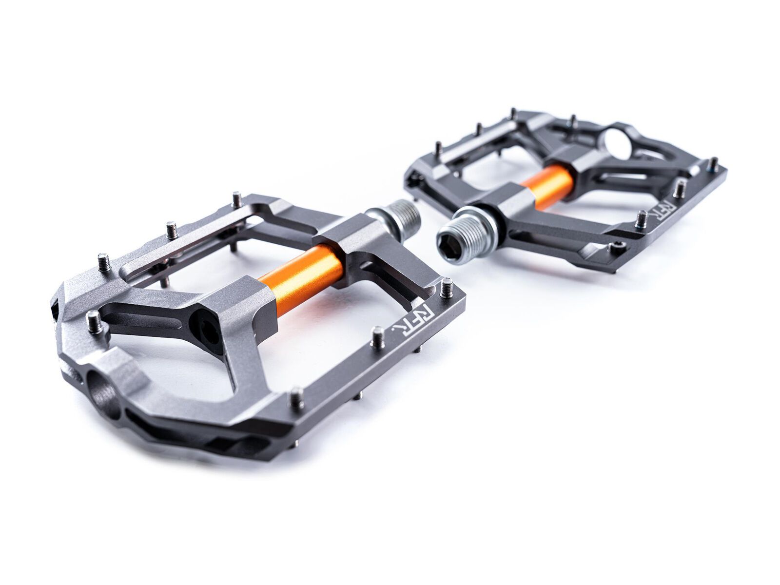 Cube RFR Pedale Flat SLT 2.0, grey´n´orange - Bild 2