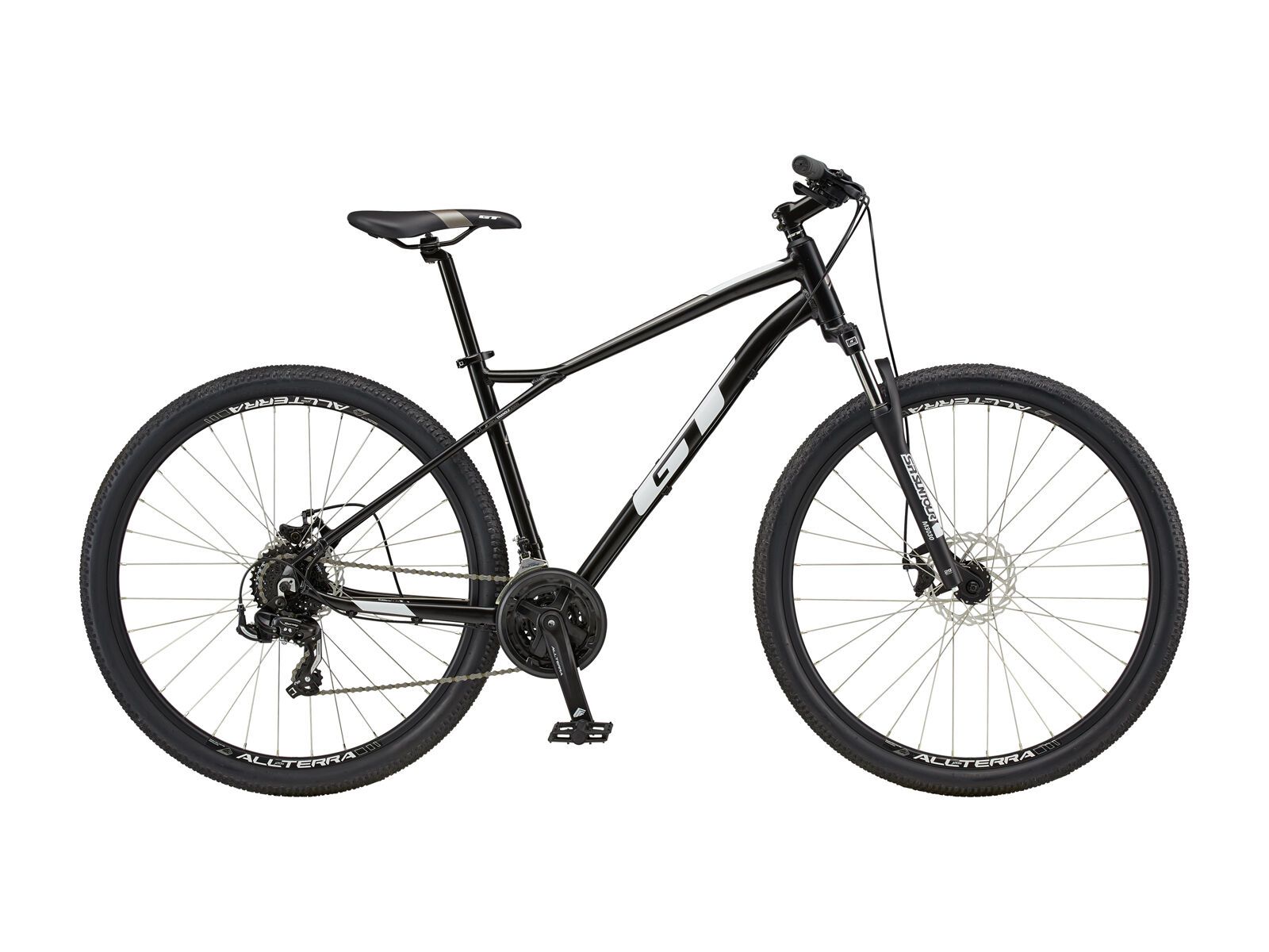 GT Aggressor Sport 27.5, satin black w/ white & med silver - Bild 1