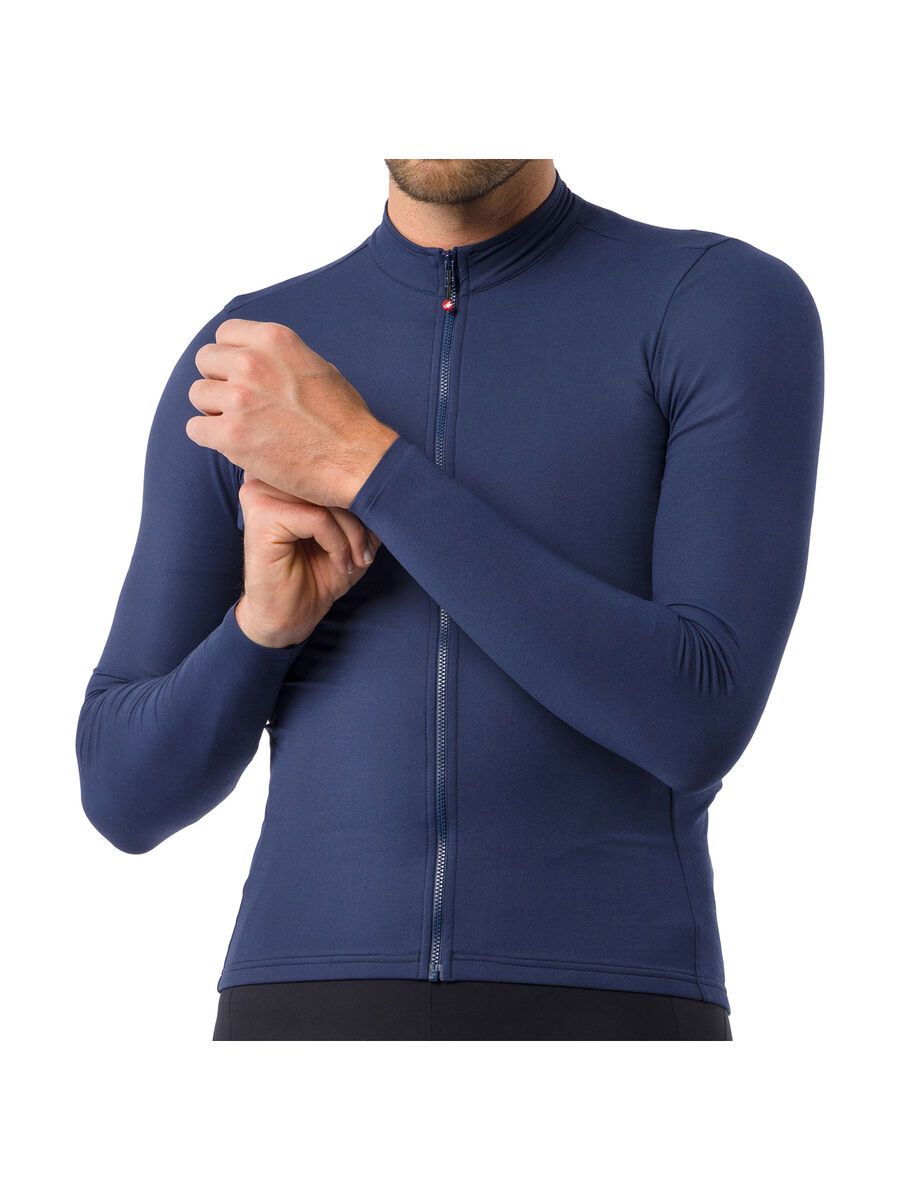 Castelli Thermowoven LS Jersey, belgian blue - Bild 1