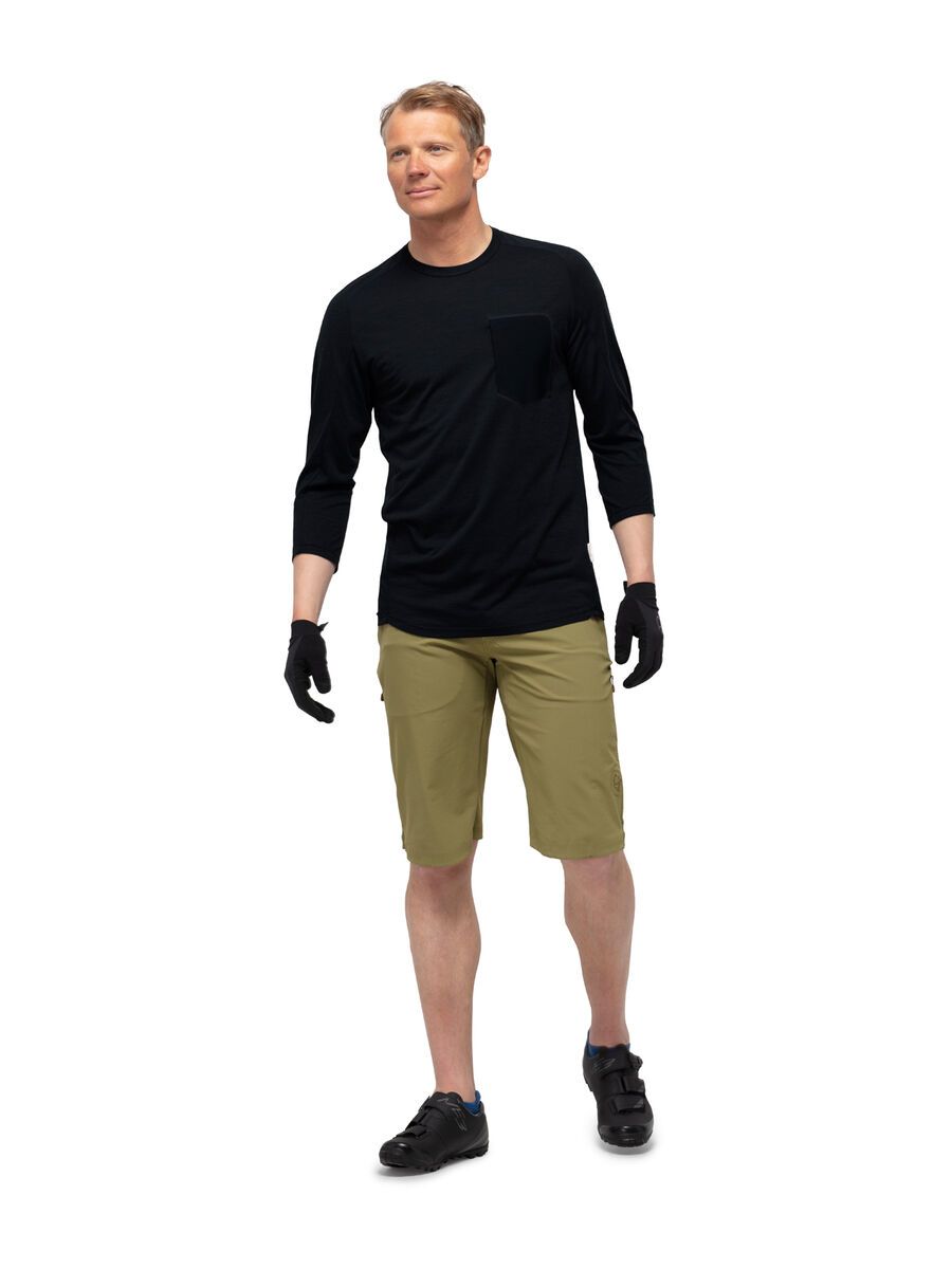 Norrona skibotn wool 3/4 T-shirt M's, caviar - Bild 3