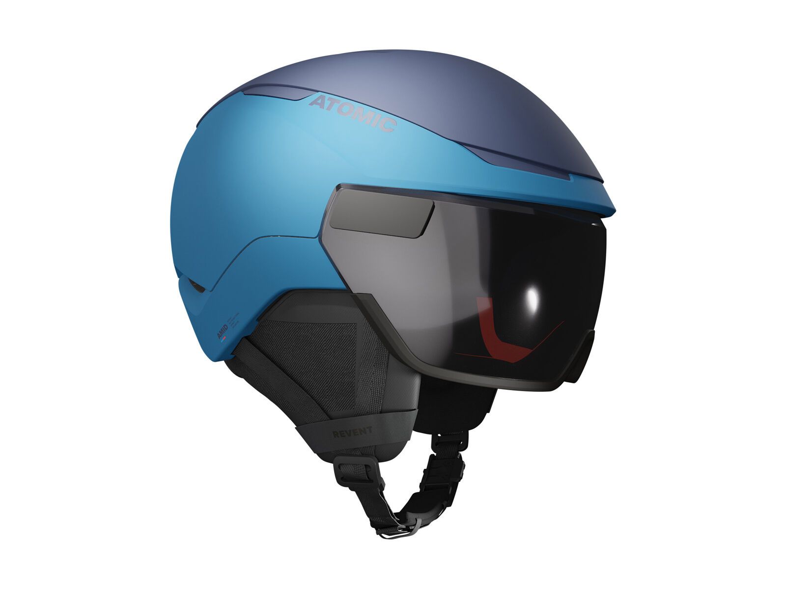 Atomic Revent GT AMID Visor, Silver HD / blue - Bild 4