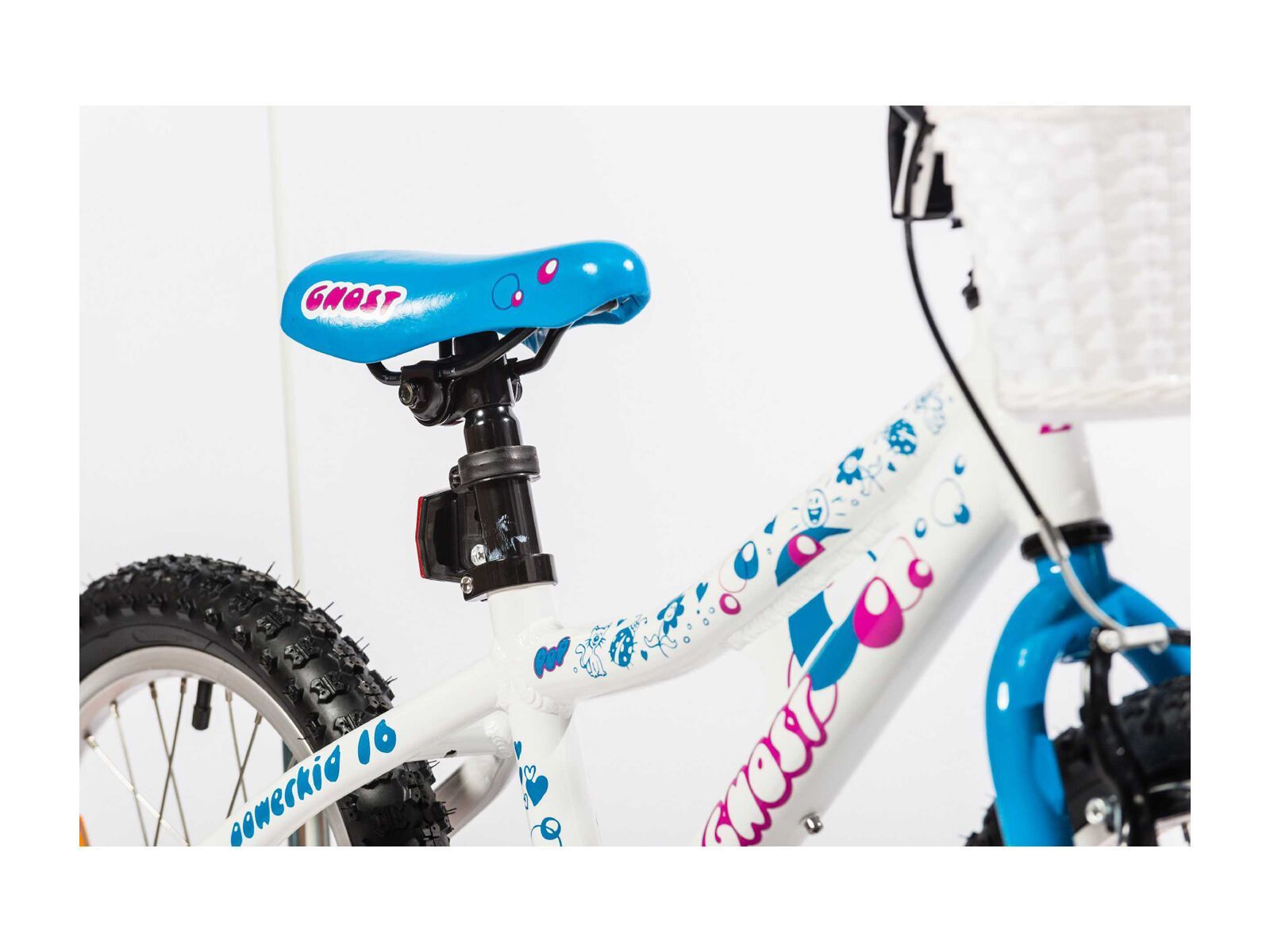 Ghost Powerkid AL 16, star white/riot blue/dark fuchsia pink - Bild 4