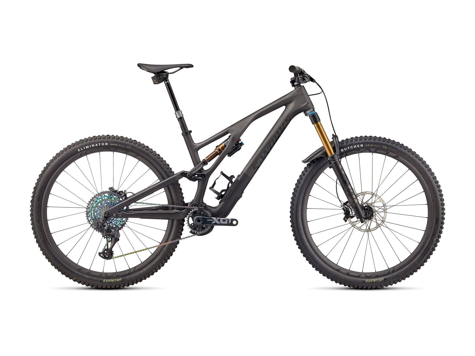 Specialized S-Works Stumpjumper Evo, satin brushed black liquid metal/carbon/black - Bild 1
