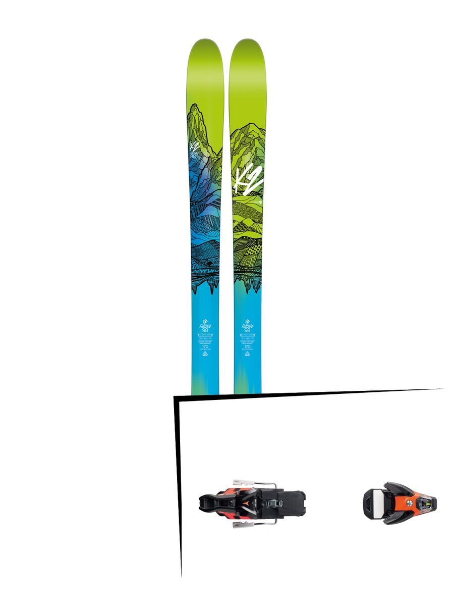 K2 SKI Set: FulLUVit 98 Ti 2016 + Salomon STH2 WTR 16 - Bild 1