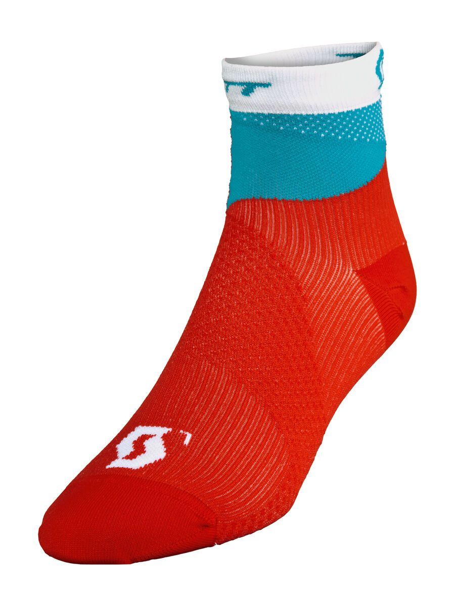 Scott Womens RC Pro Socken, hibiscus red/ocean blue - Bild 1