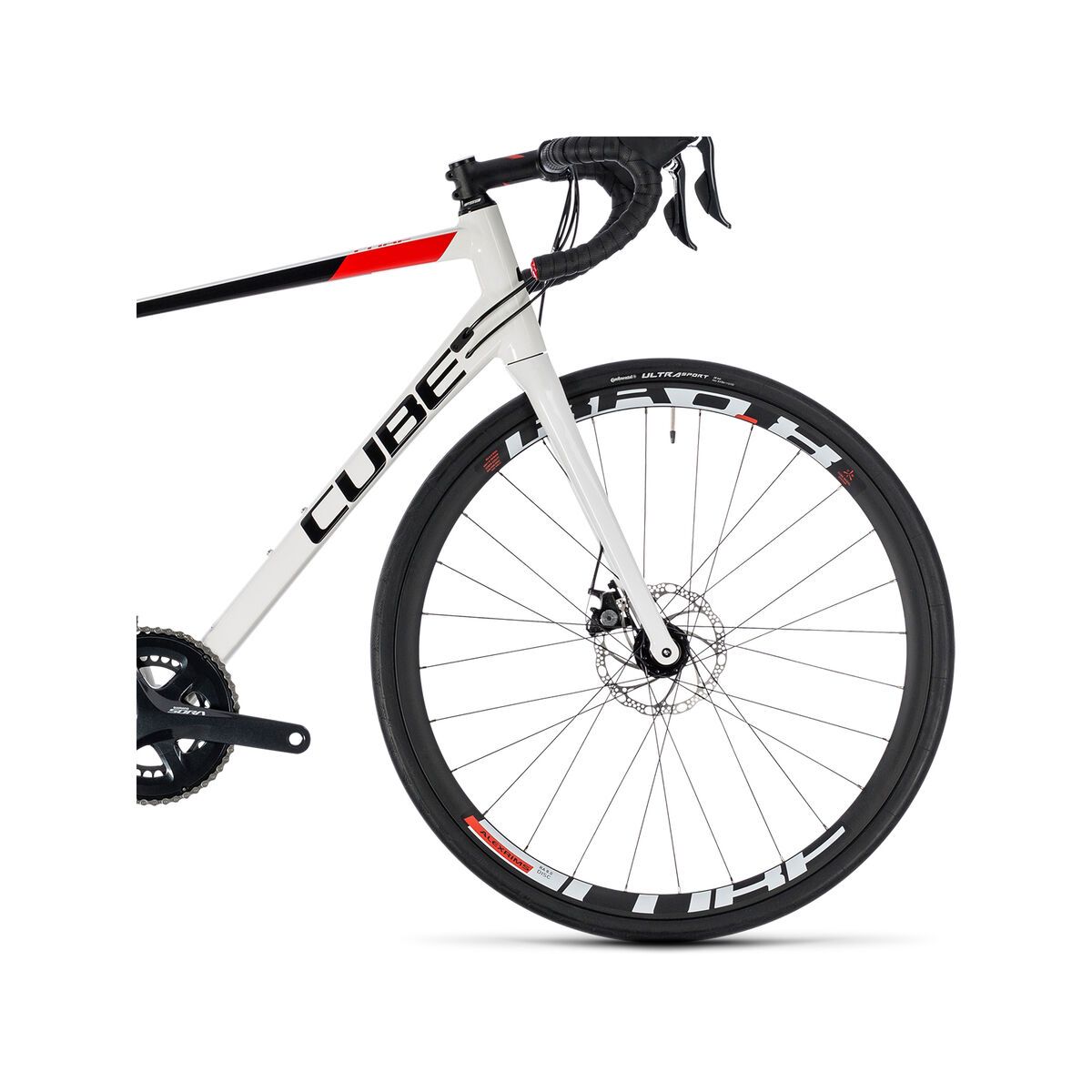 Cube Attain Pro Disc, white´n´red - Bild 3