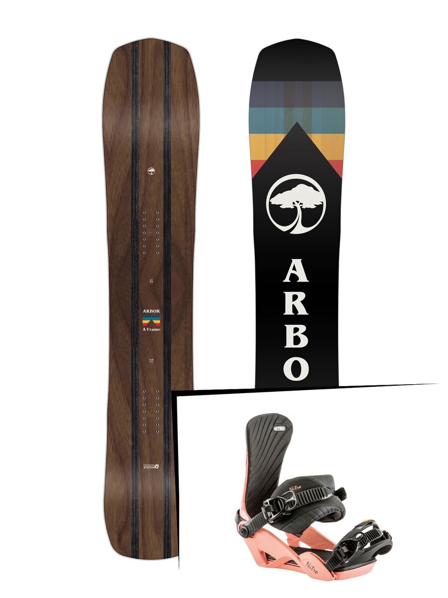 Set: Arbor A-Frame 2019 + Nitro Ivy flamingo - Bild 1