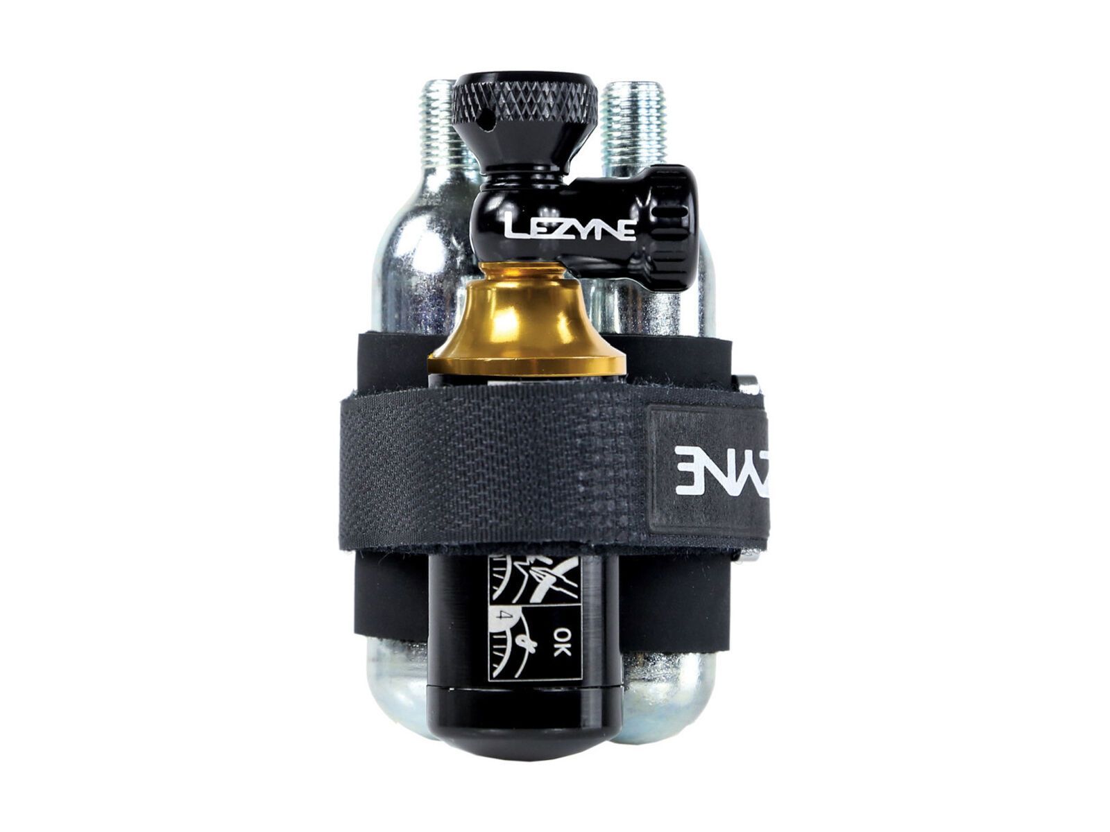 Lezyne Tubeless CO2 Blaster 2x 20 g, black/gold - Bild 1
