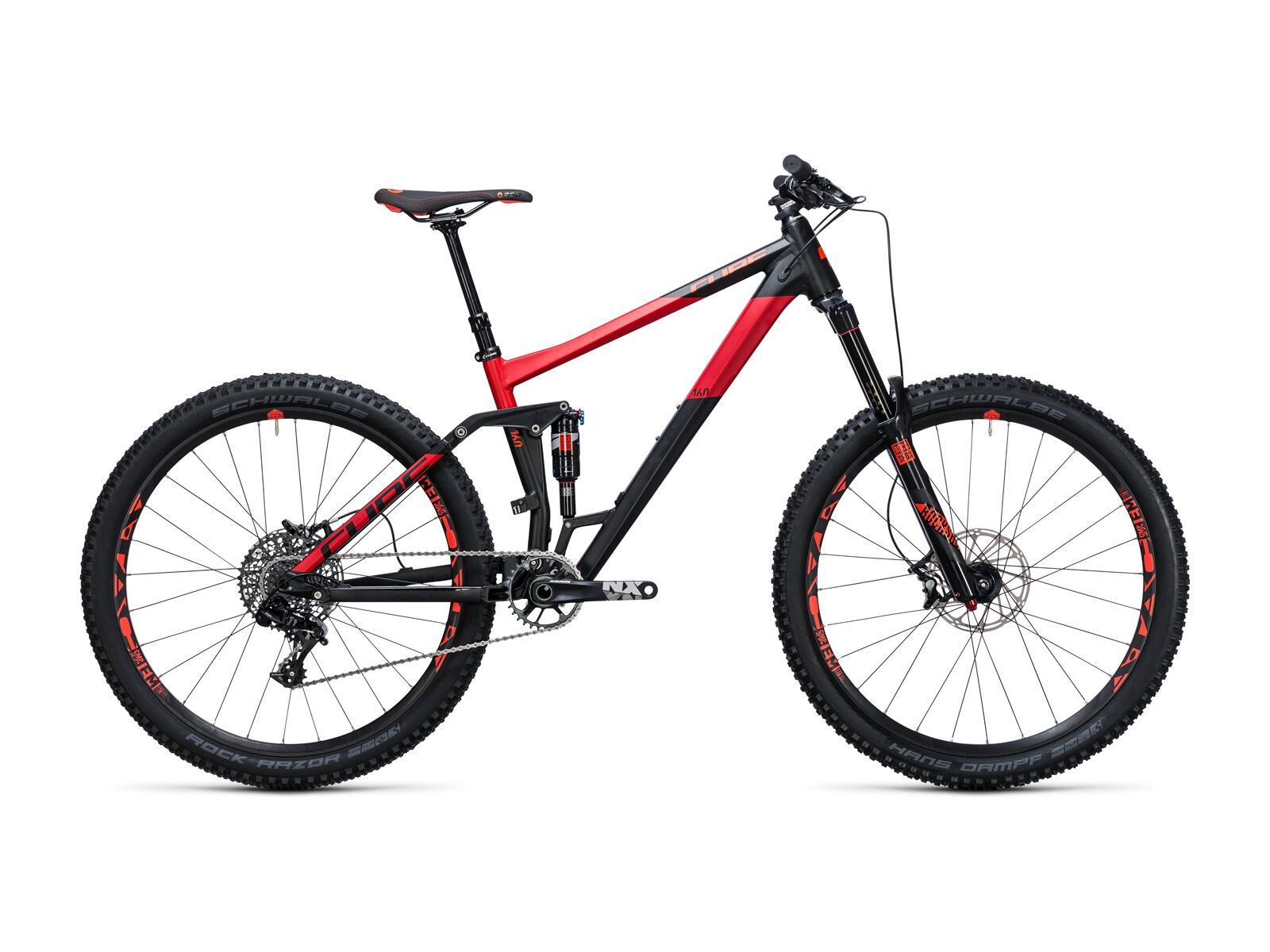 Cube Stereo 160 HPA Race black´n´red