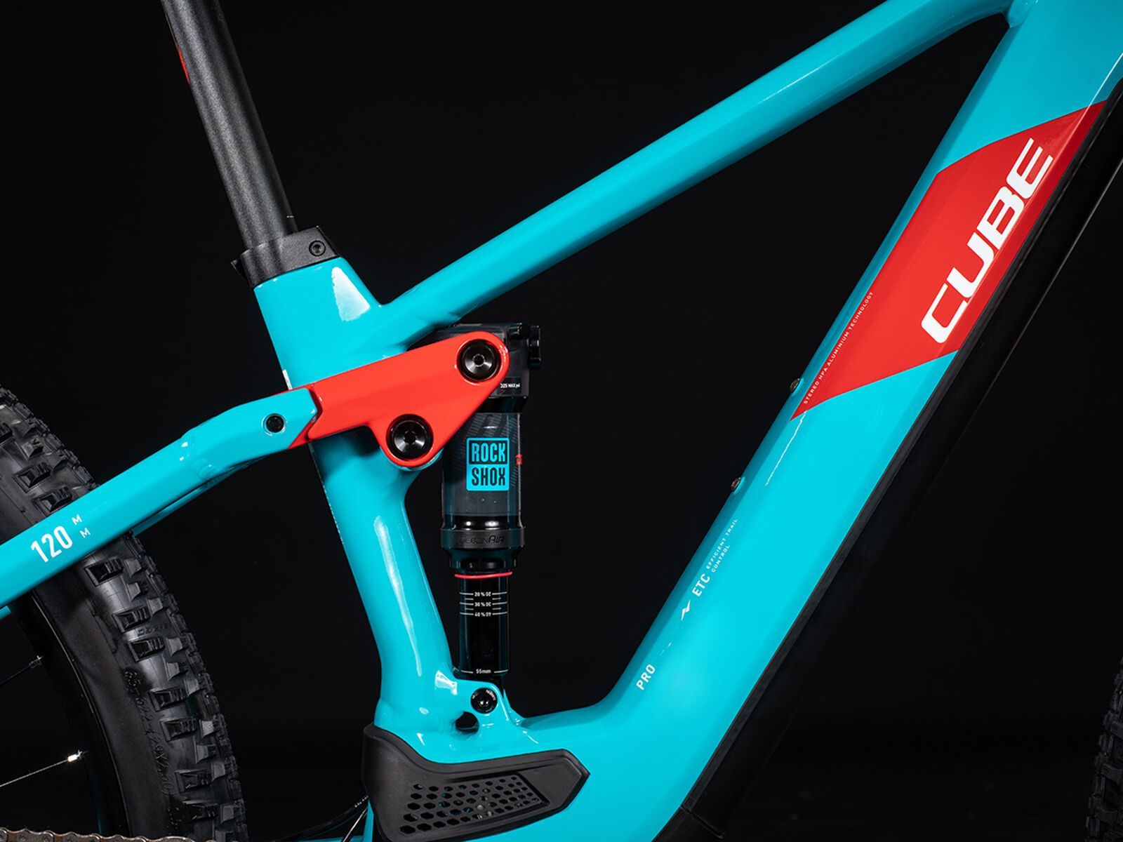 Cube Stereo Hybrid 120 Pro 500 29, petrol´n´red - Bild 5