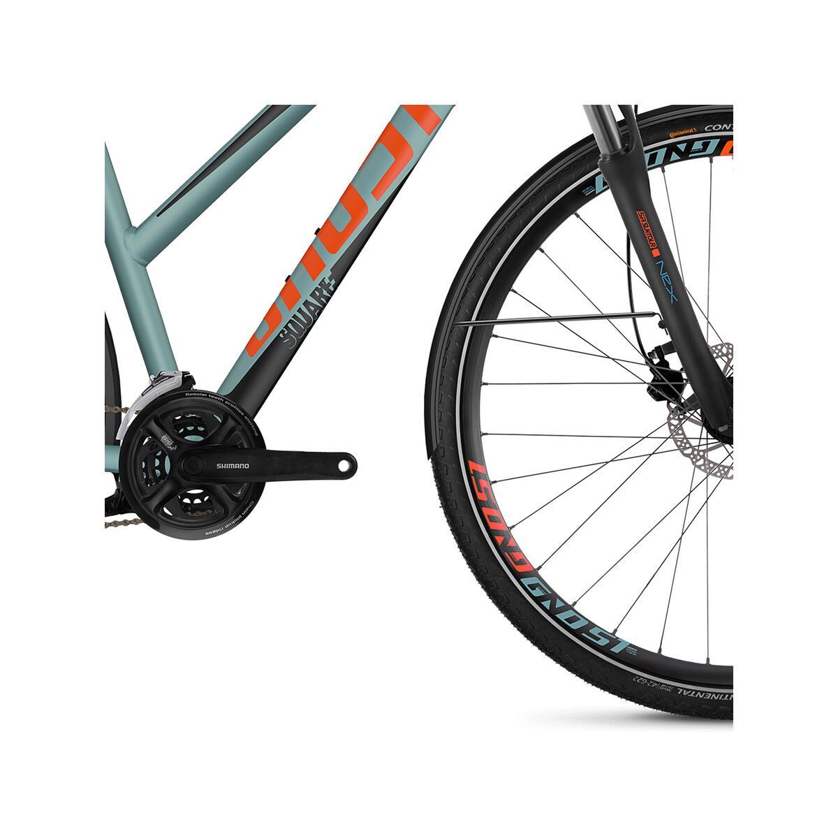 Ghost Square Trekking 2.8 W AL, river blue/jet black/monarch orange - Bild 4