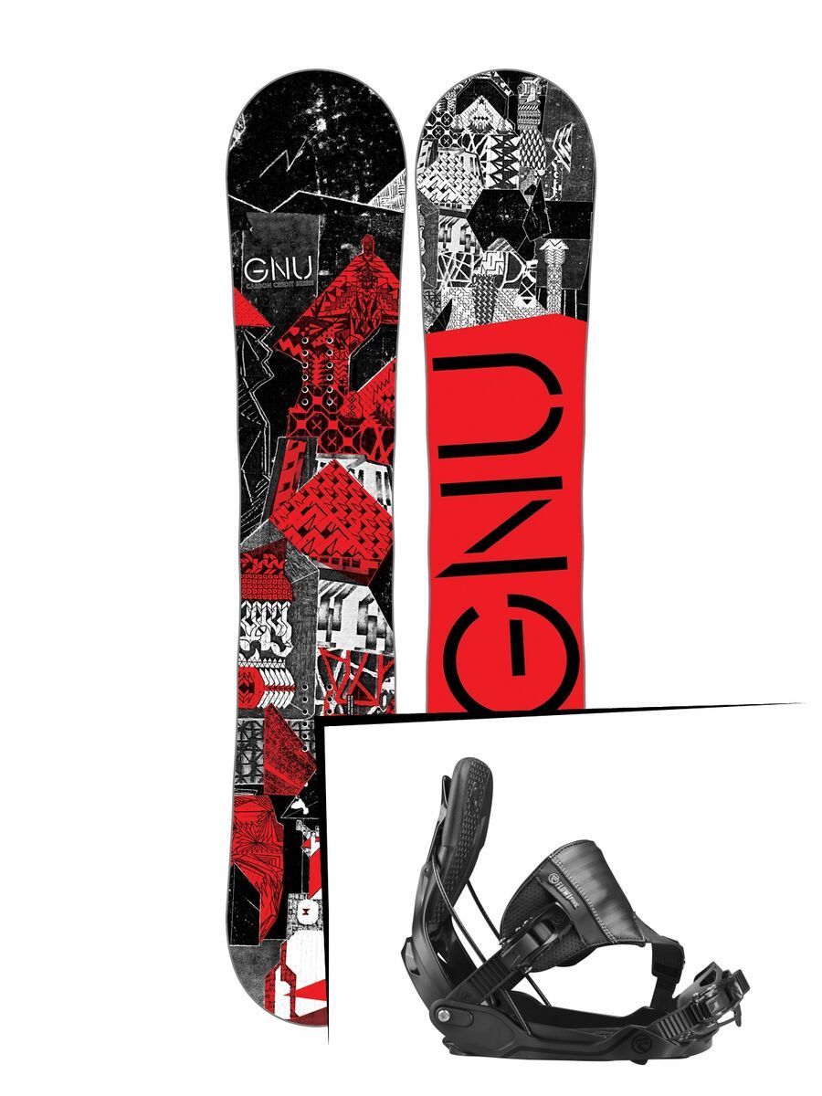 Set: Gnu Carbon Credit 2017 + Flow Five Hybrid (1718390S) - Bild 1