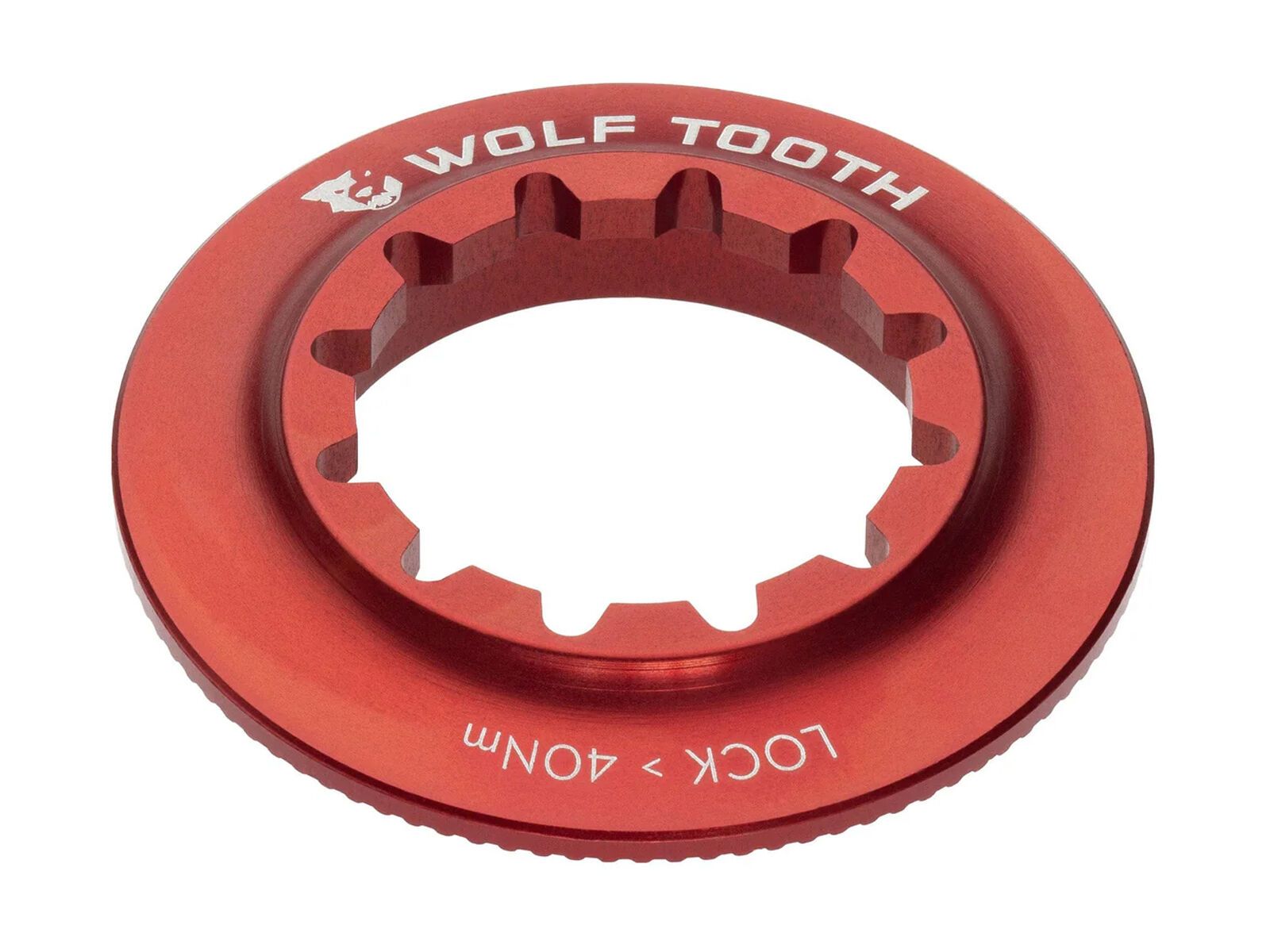 Wolf Tooth Centerlock Rotor Lockring - Innenverzahnung, red - Bild 1