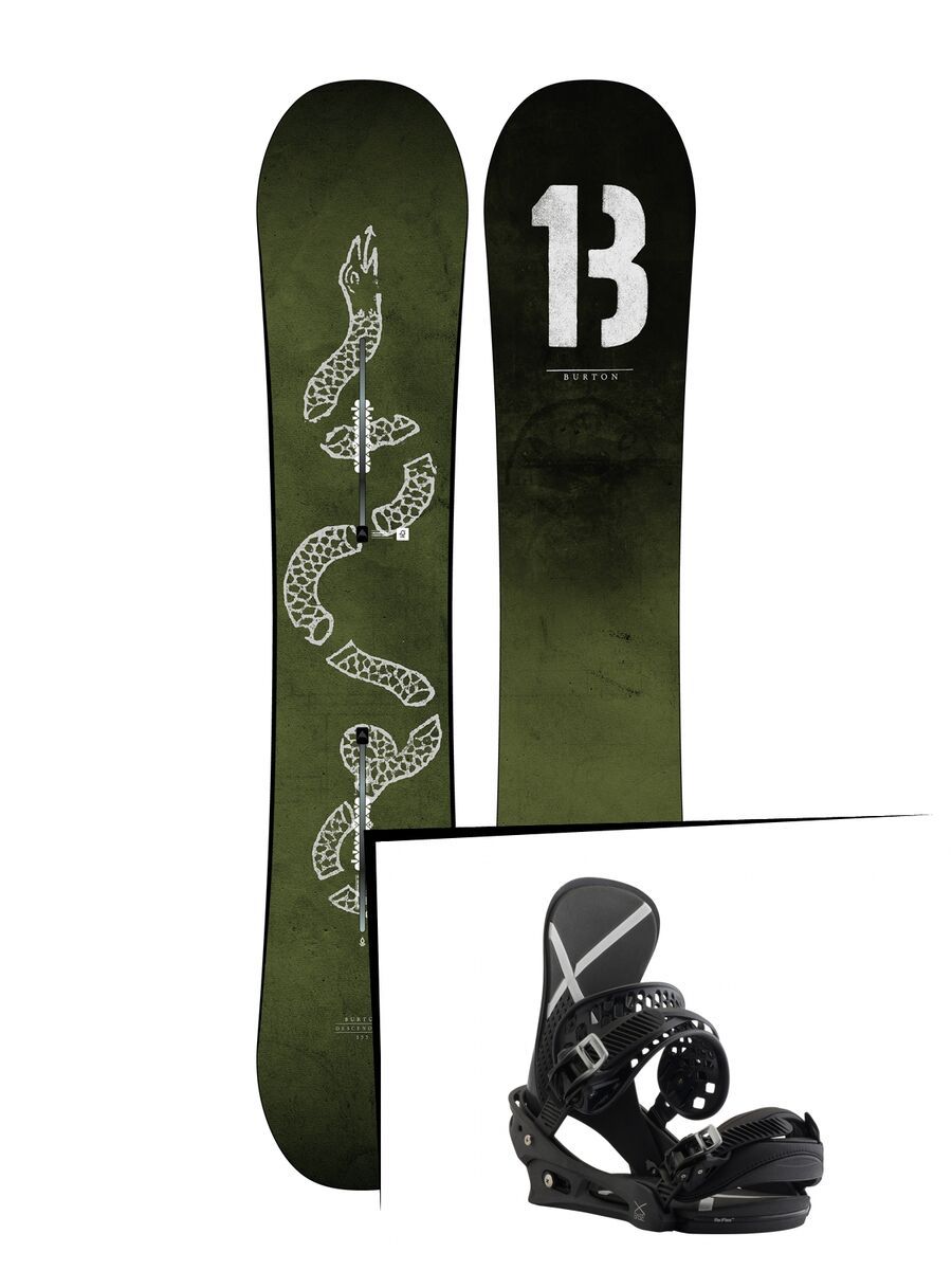 Set: Burton Descendant 2019 + Burton X-Base black - Bild 1