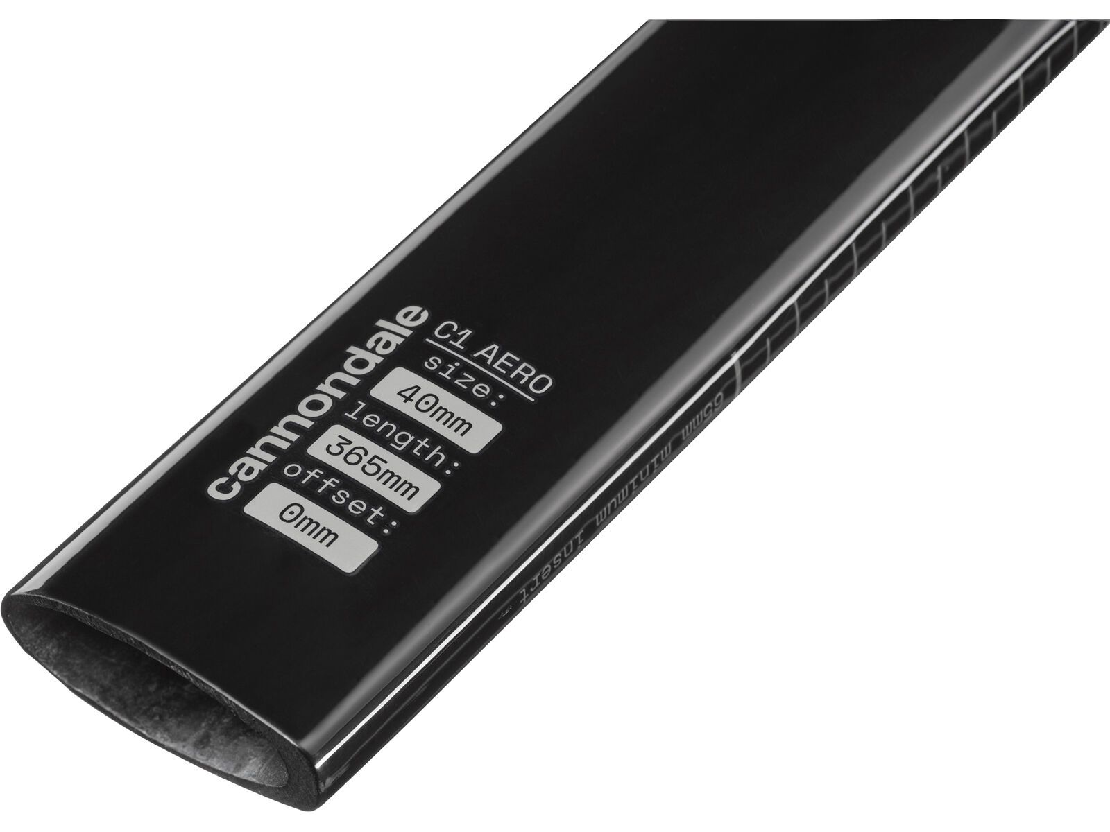 Cannondale C1 Aero 40 V2 Seatpost Ti - 0 / 365 mm, black - Bild 3