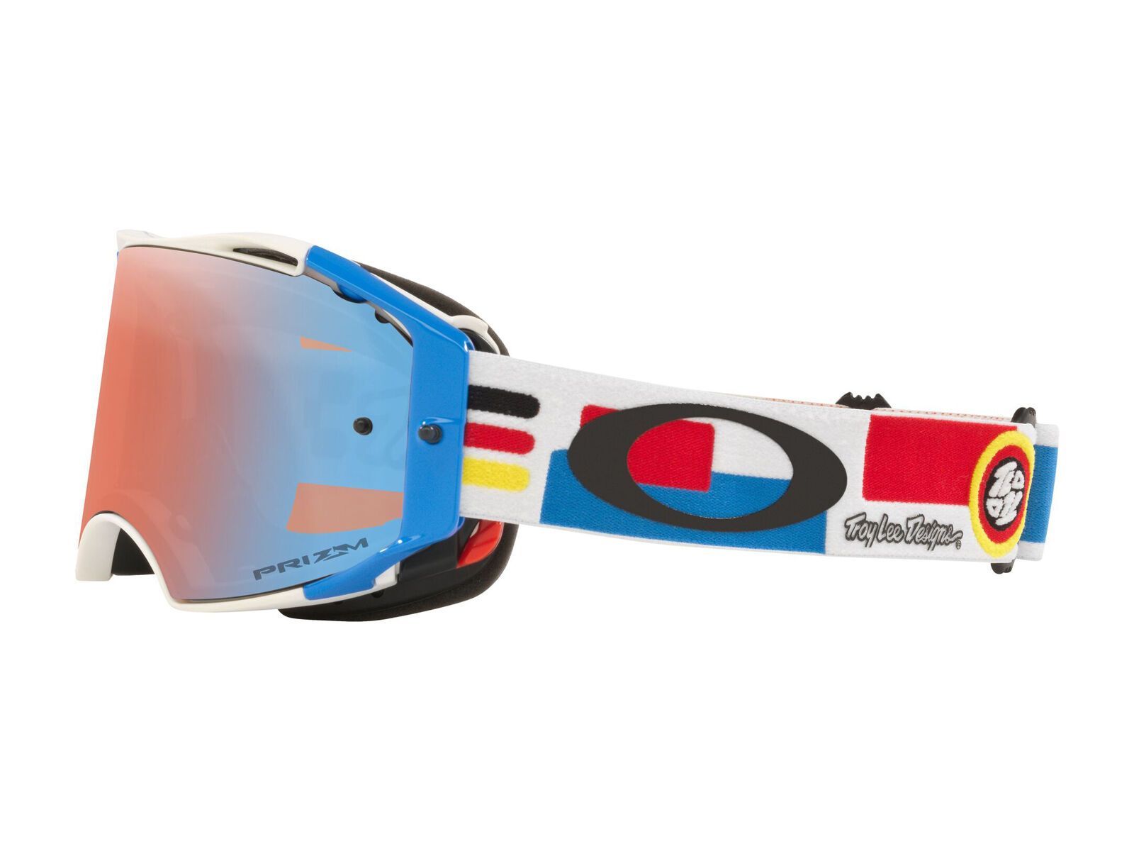 Oakley Airbrake MTB Troy Lee Designs - Prizm MX Sapphire Iridium, white dropin - Bild 2