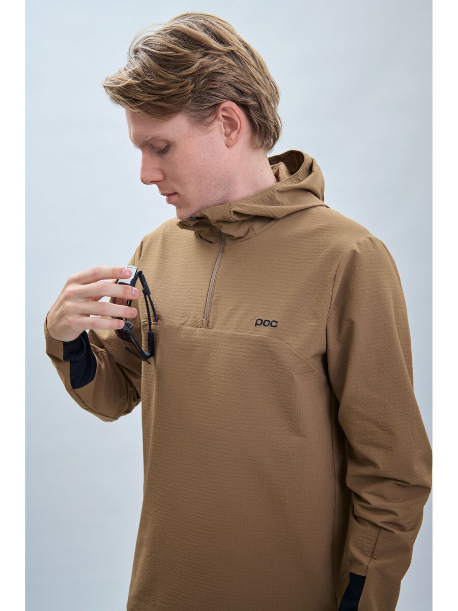 POC Mantle Thermal Hoodie - Men's Jasper Brown, S at  Men's