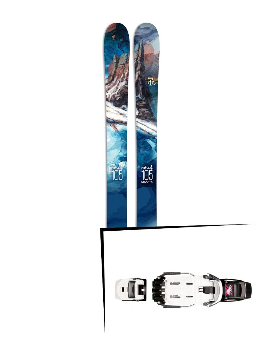 Set: Icelantic Nomad 105 2017 + Rottefella NTN Freeride (2265602) - Bild 1