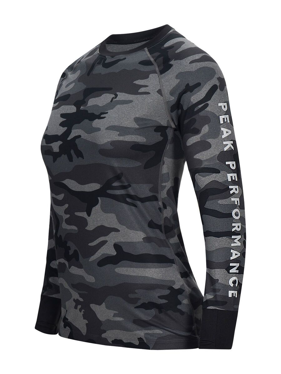 Peak Performance W Spirit Print Longsleeve, grey melange camo - Bild 4