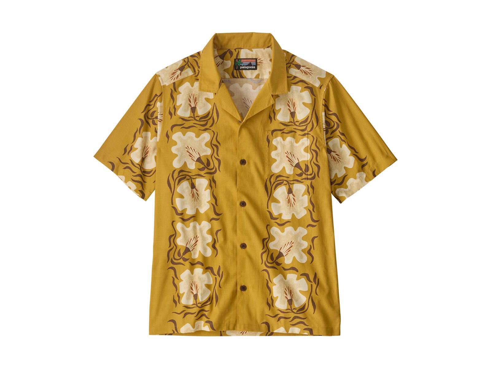 Patagonia Men's Tidal Threads Camp Shirt Future Flowers, honey gold - Bild 1