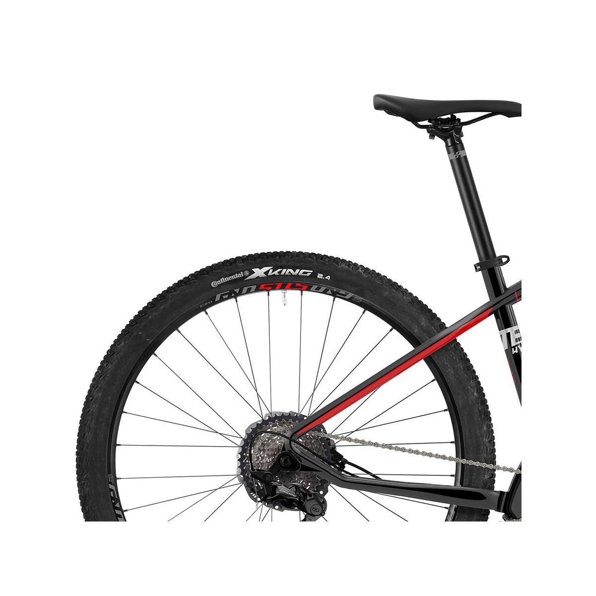 Ghost Hybride Teru PT B3.9 AL, jet black/riot red/urban gray - Bild 5