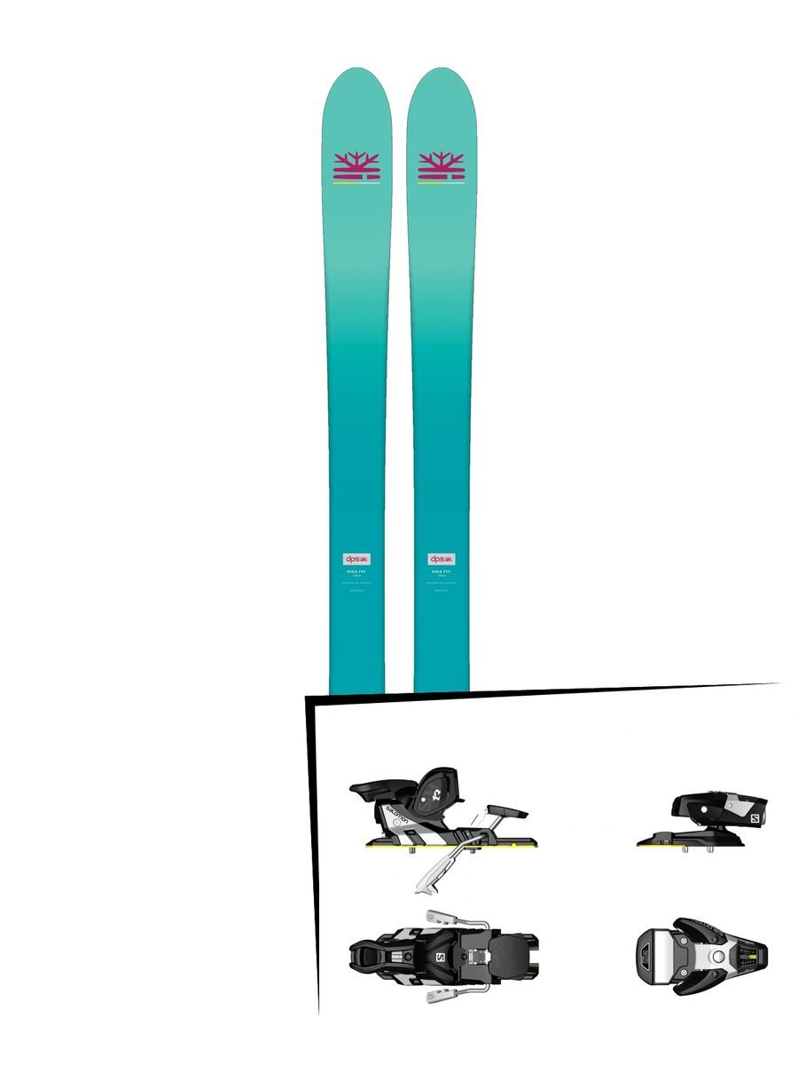 Set: DPS Skis Nina F99 Foundation 2018 + Salomon STH2 WTR 13 black/white - Bild 1