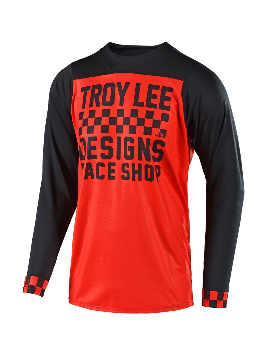 TroyLee Designs Skyline Checker L/S Jersey, red/black - Bild 1