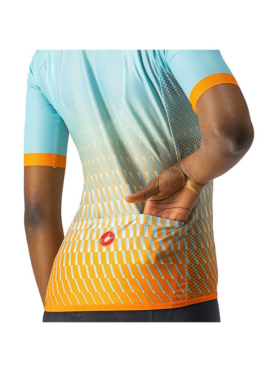 Castelli Climber's 2.0 W Jersey, sky light/light acqua-pop oran - Bild 5