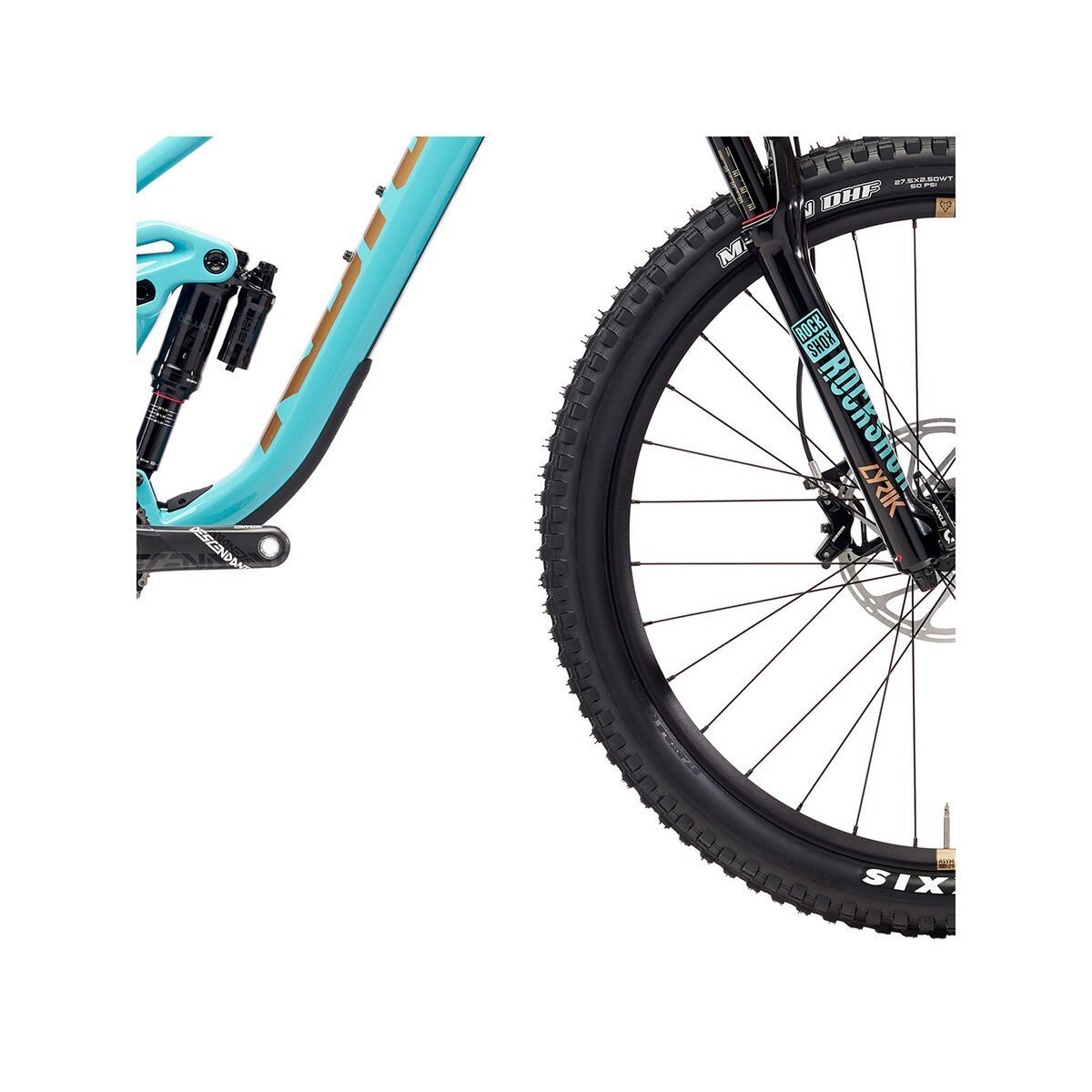 Kona Process 153 CR/DL 27.5, gloss aqua w/ copper & charcoal decals - Bild 4