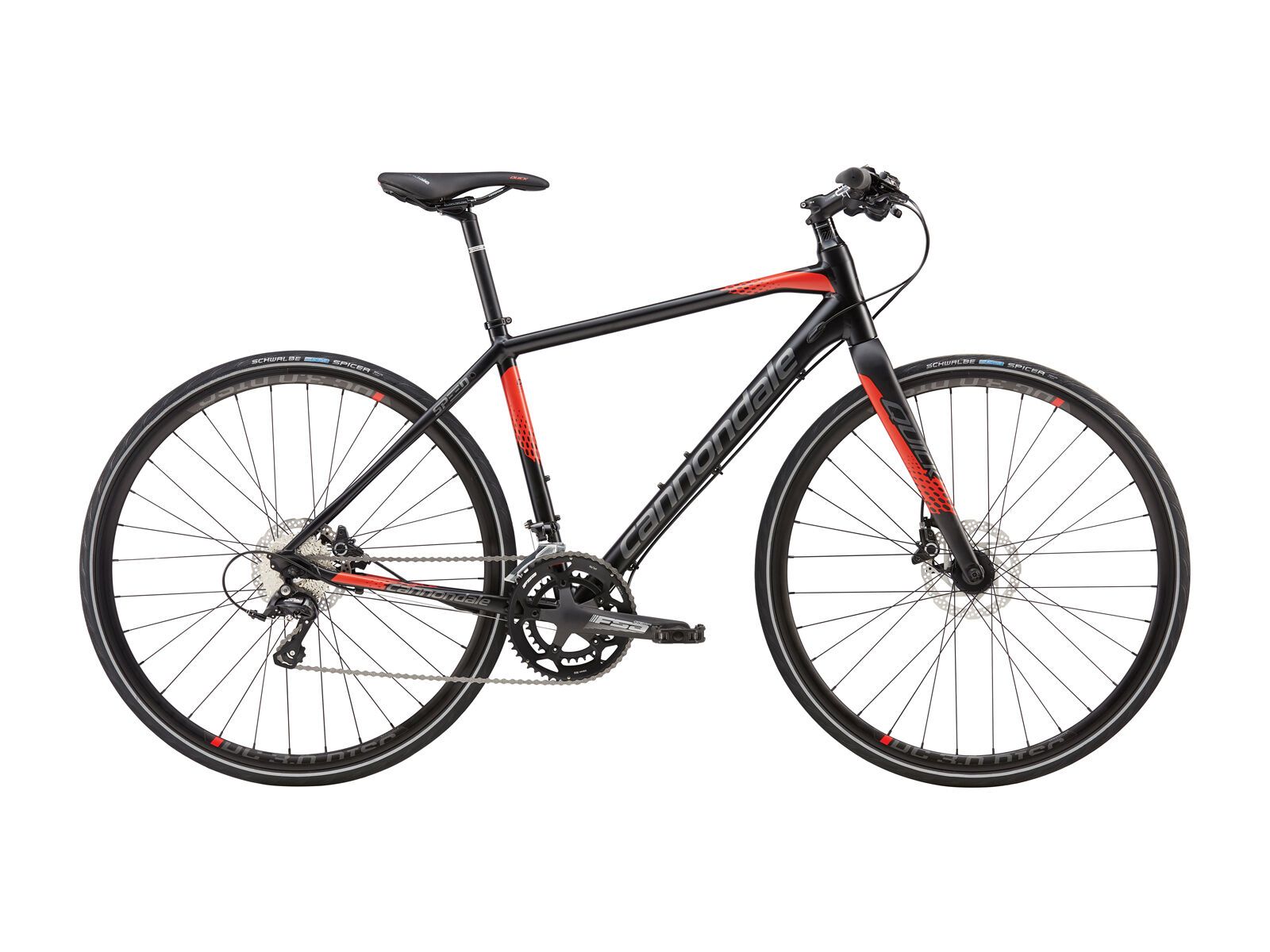 逆輸入 Cannondale Quick Speed 2, jet black w/ race red, charcoal 自転車本体